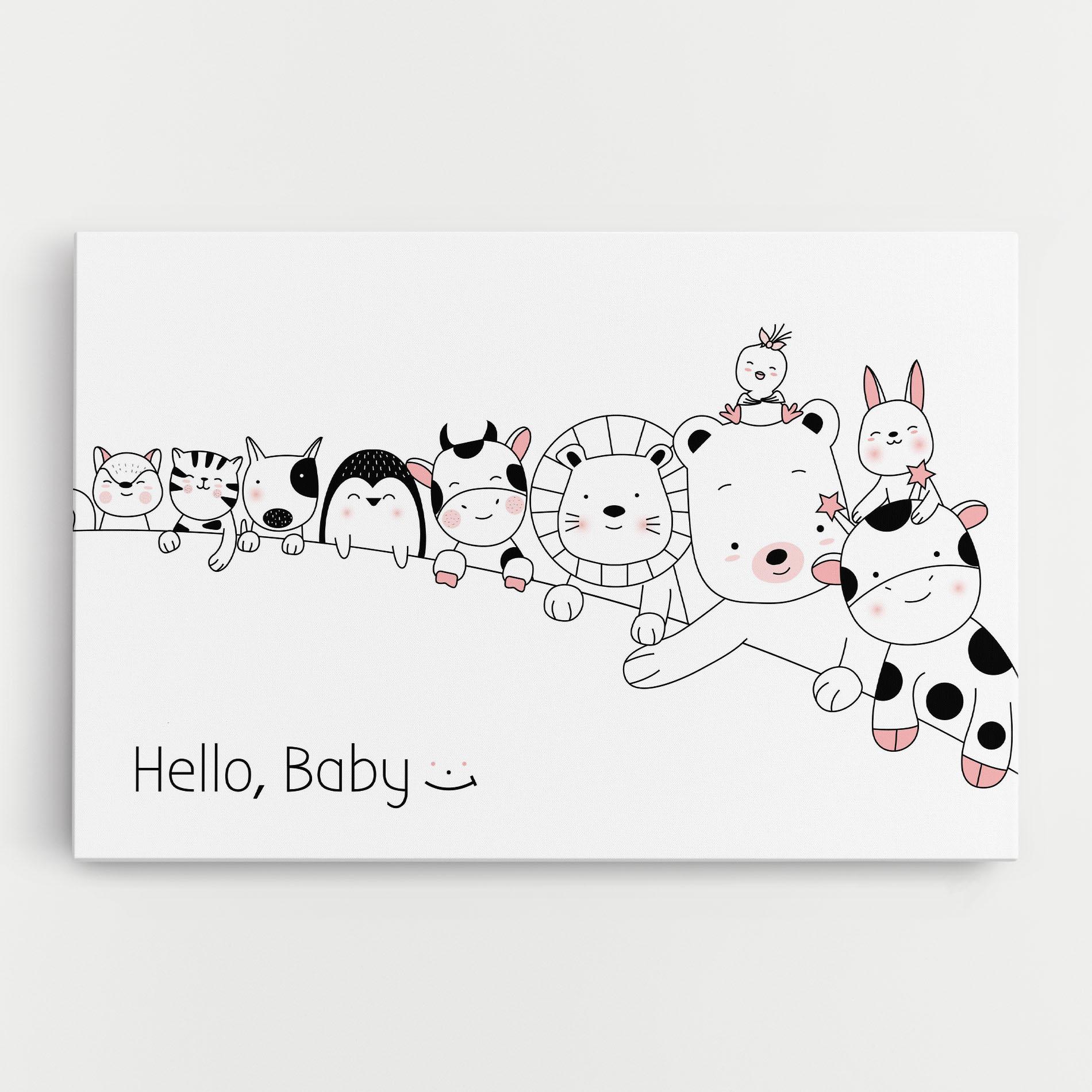Tablou Canvas Hello Baby mockup 0
