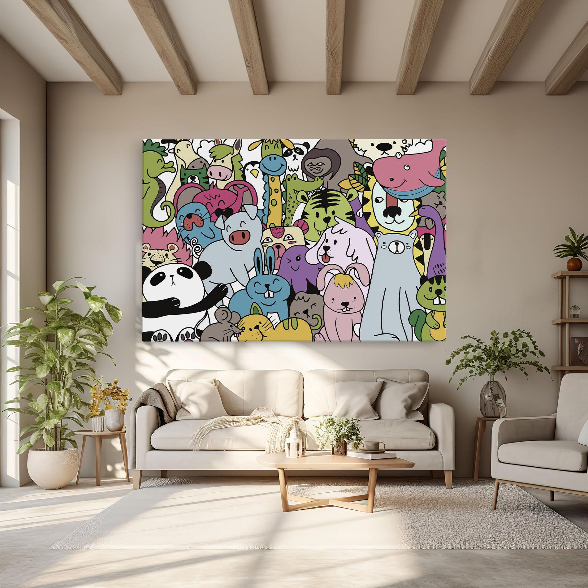 Tablou Canvas Animals Cartoon mockup 6