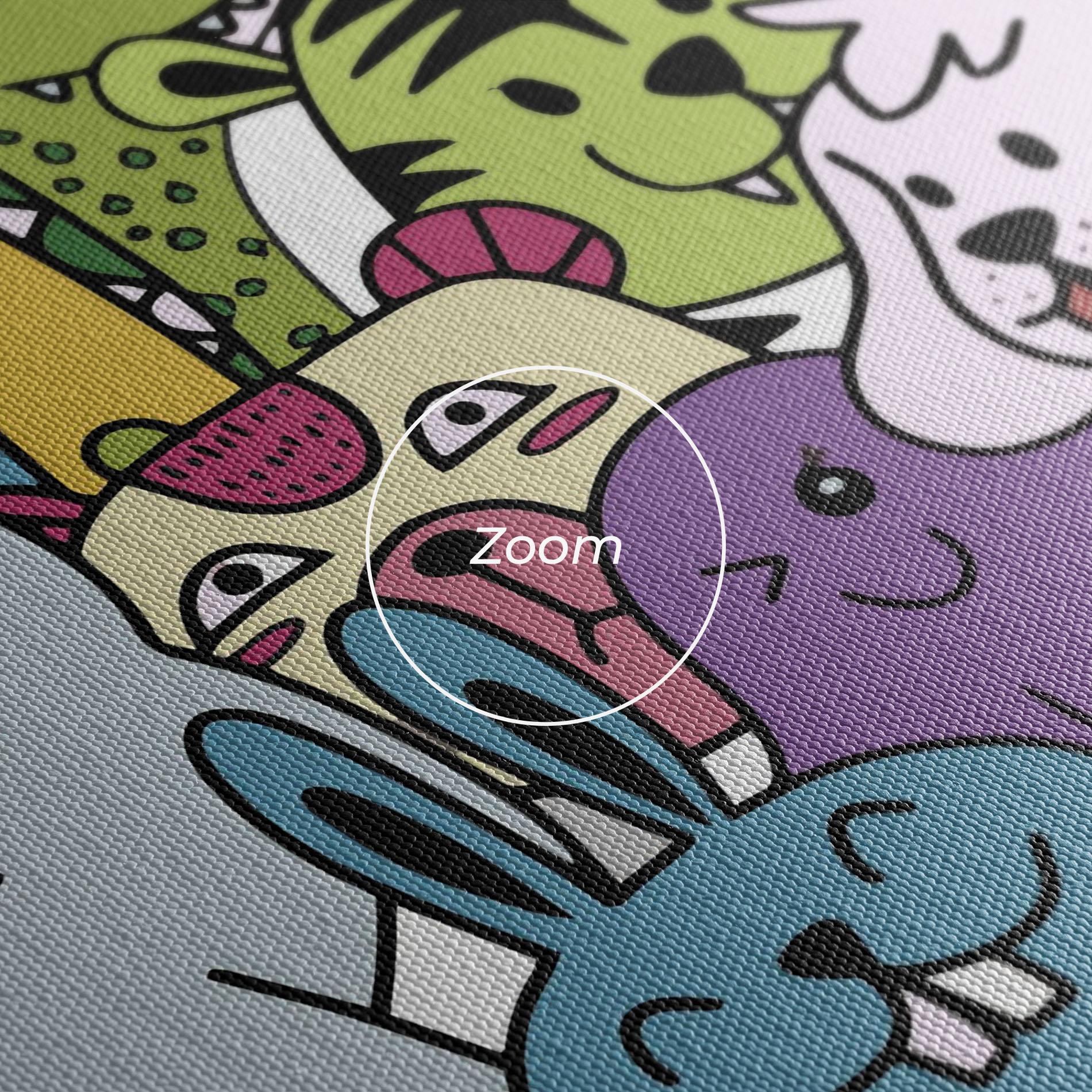 Tablou Canvas Animals Cartoon mockup 3