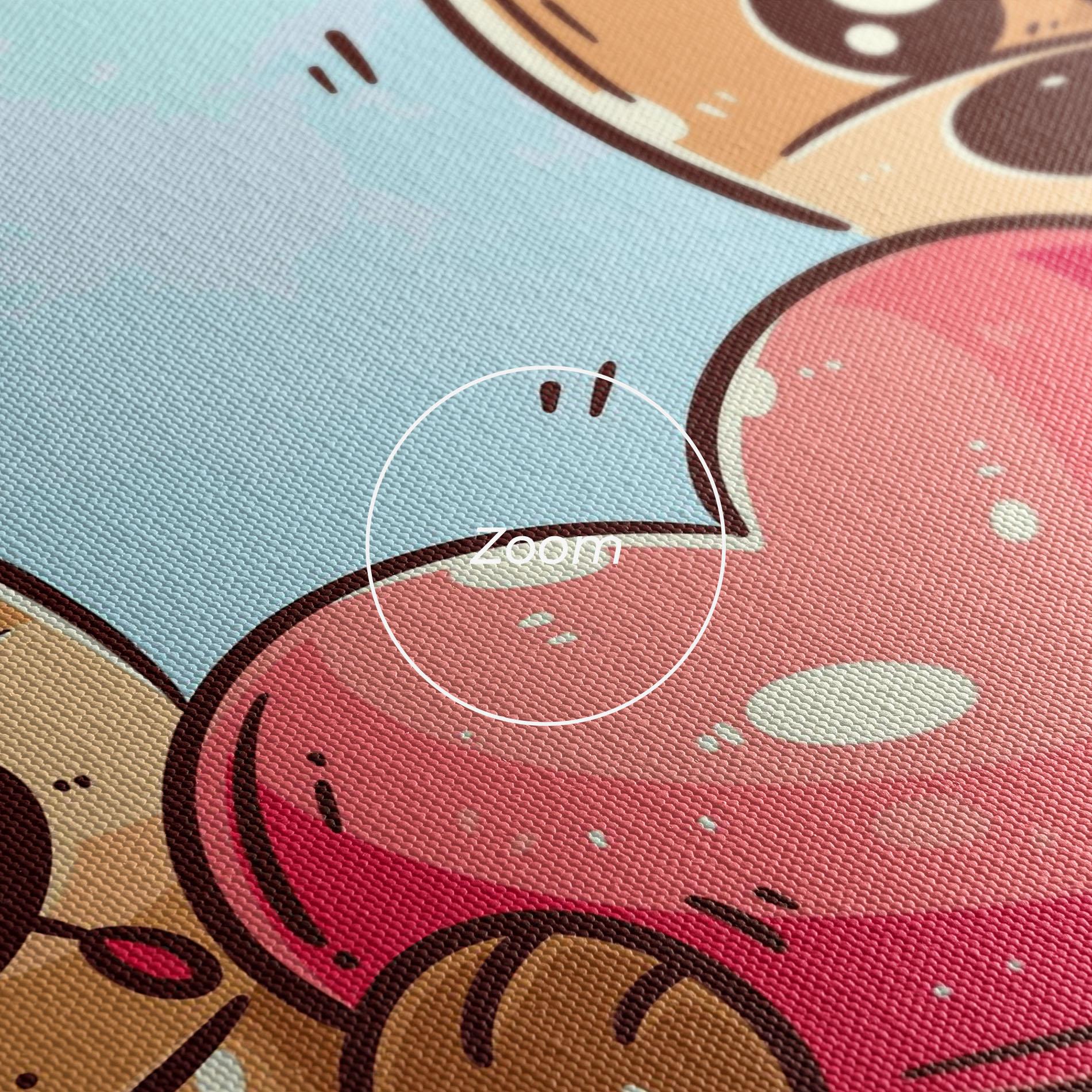 Tablou Canvas Bear Holding Heart mockup 3