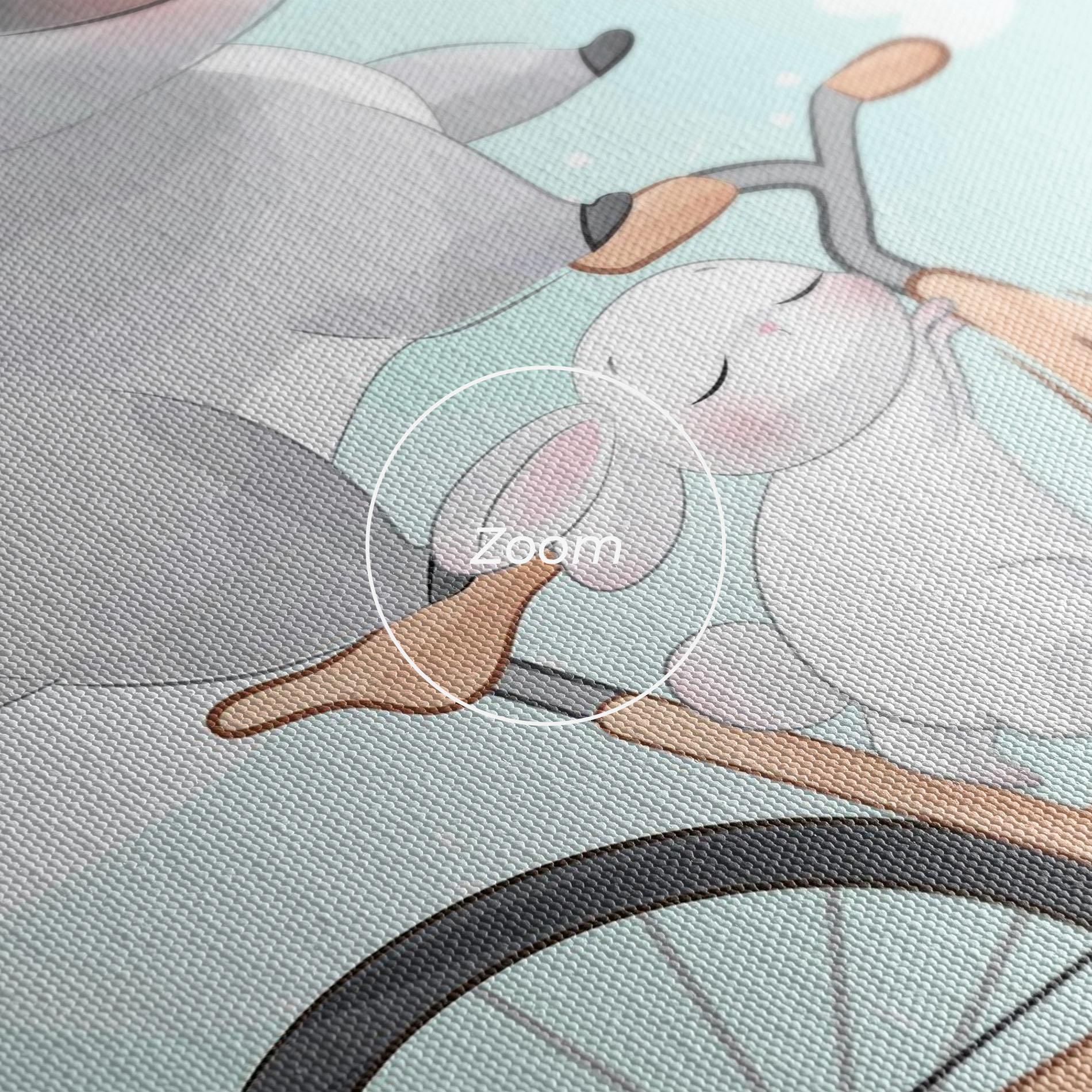 Tablou Canvas Bike Ride Animal mockup 3