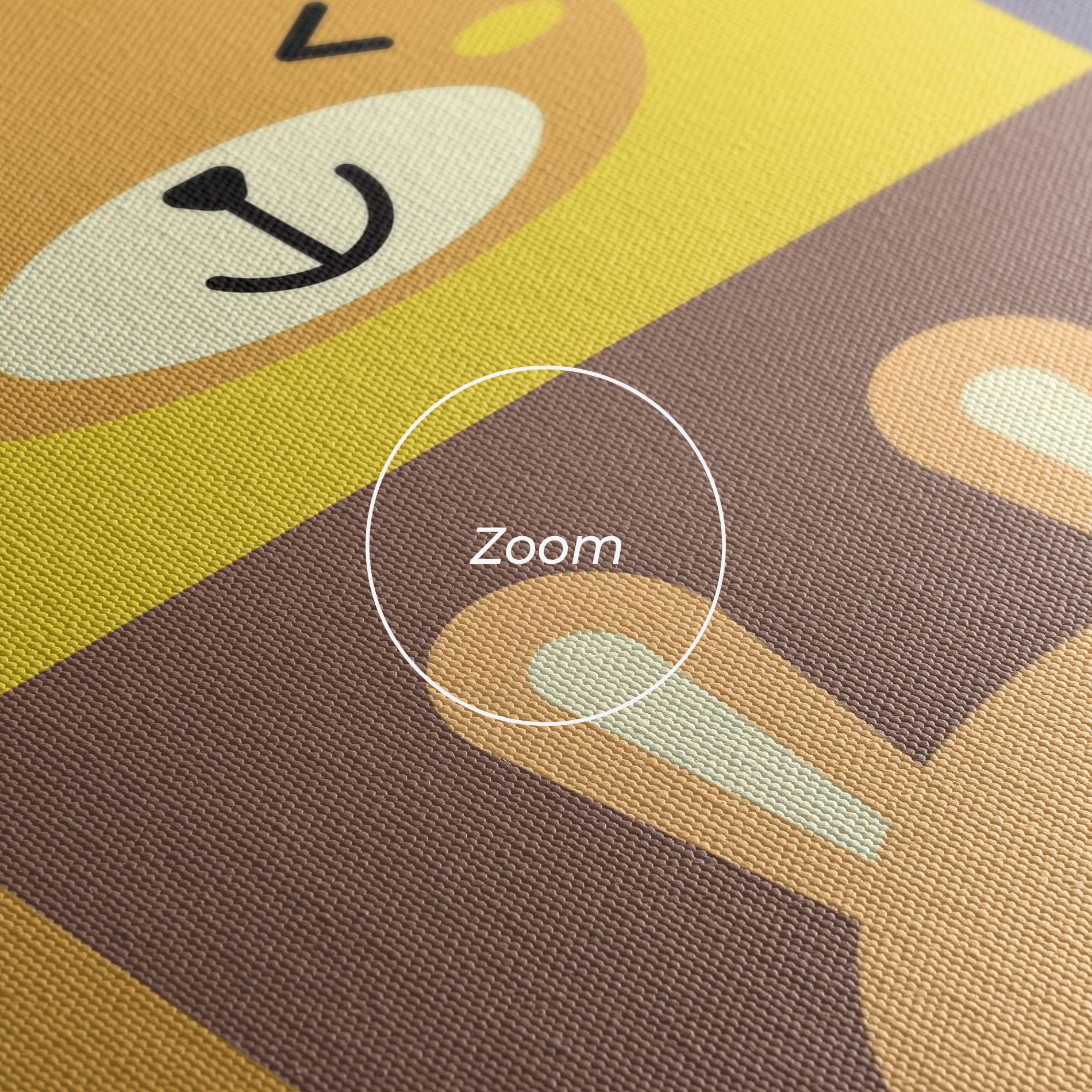 Tablou Canvas Bunny Colors mockup 3