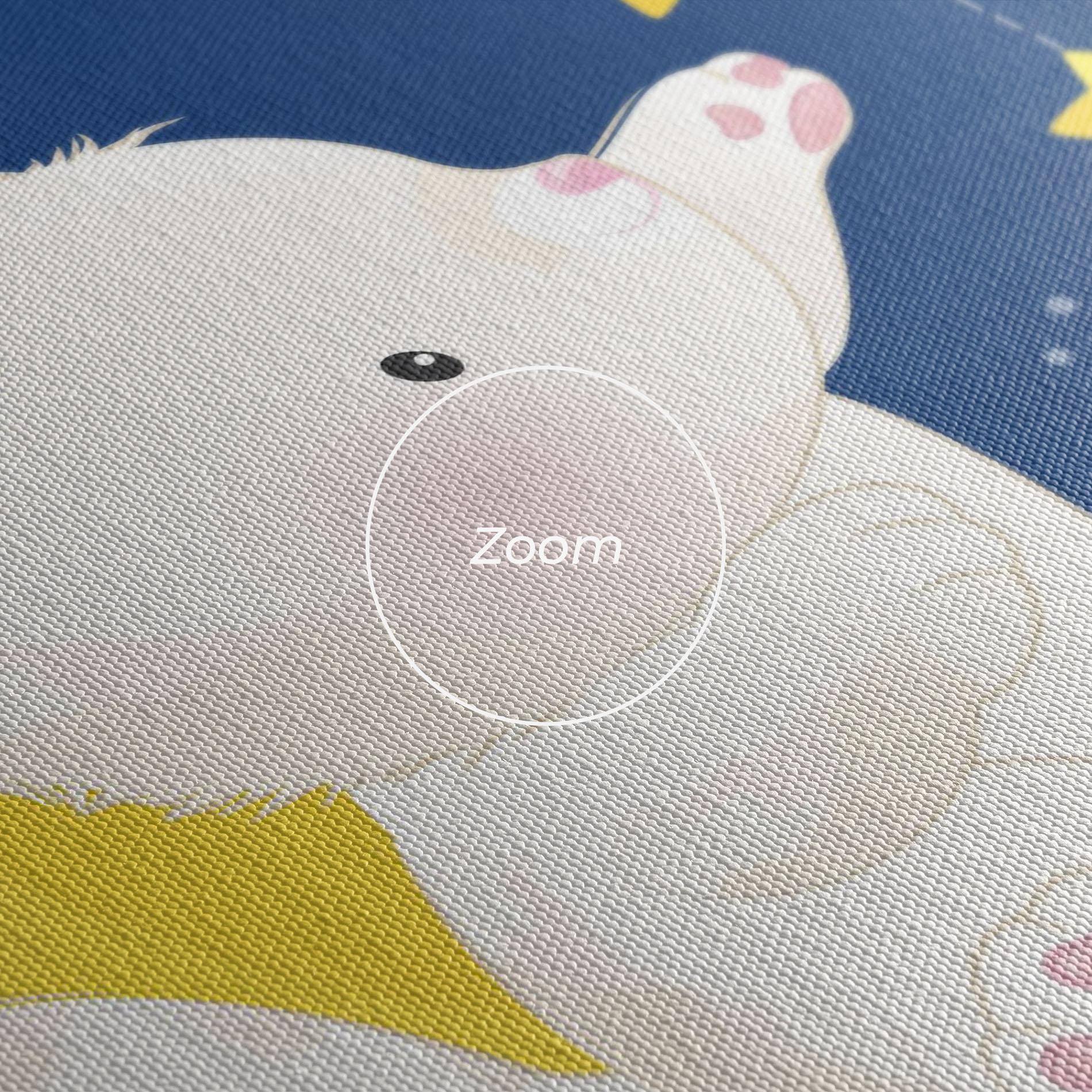 Tablou Canvas Cat Moon Star mockup 3
