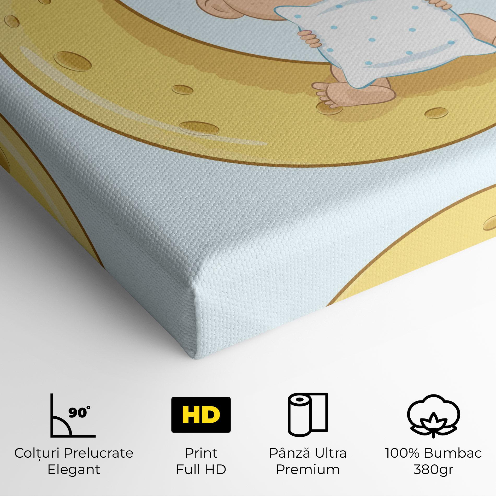 Tablou Canvas Baby On Moon mockup 4
