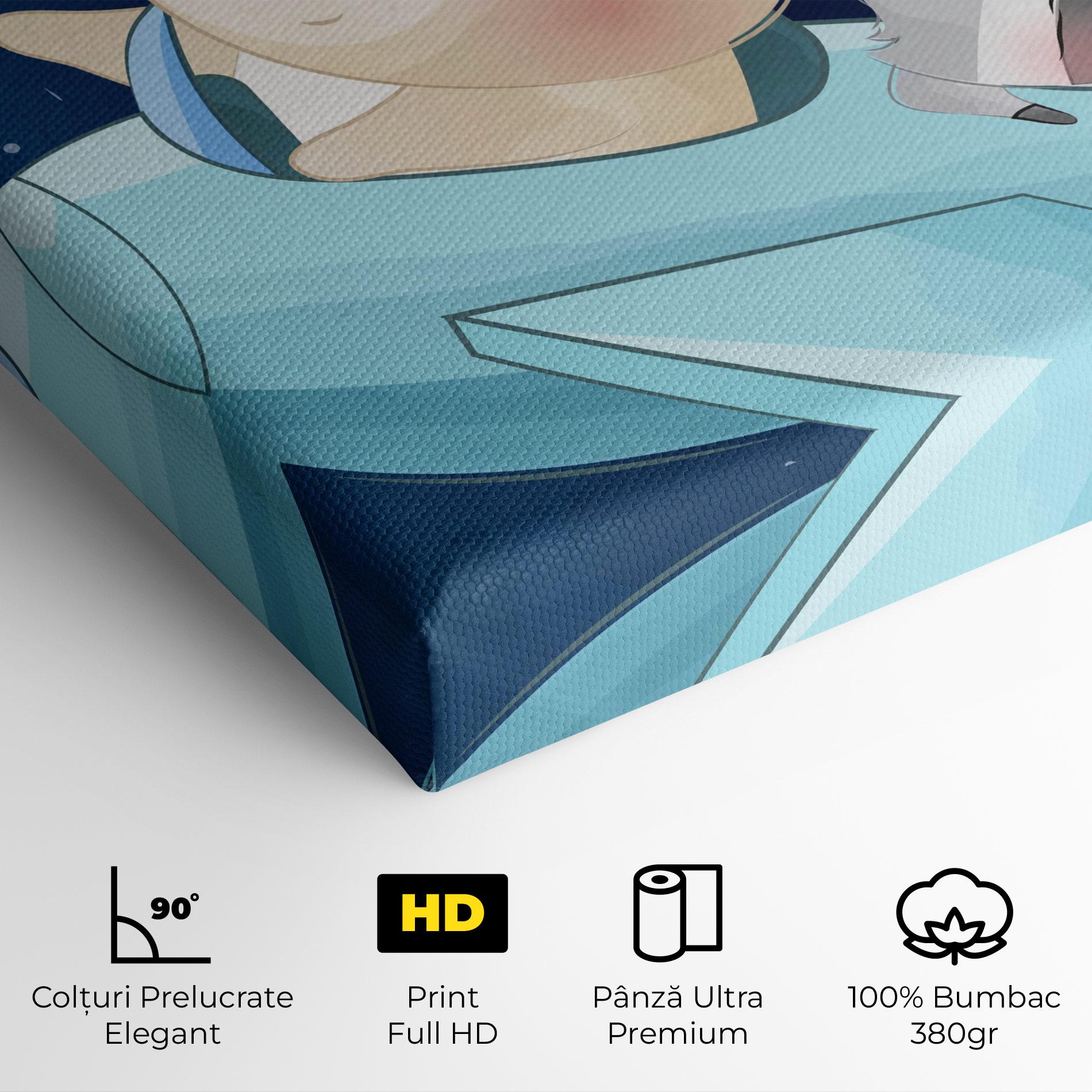 Tablou Canvas Bear Flying Star mockup 4