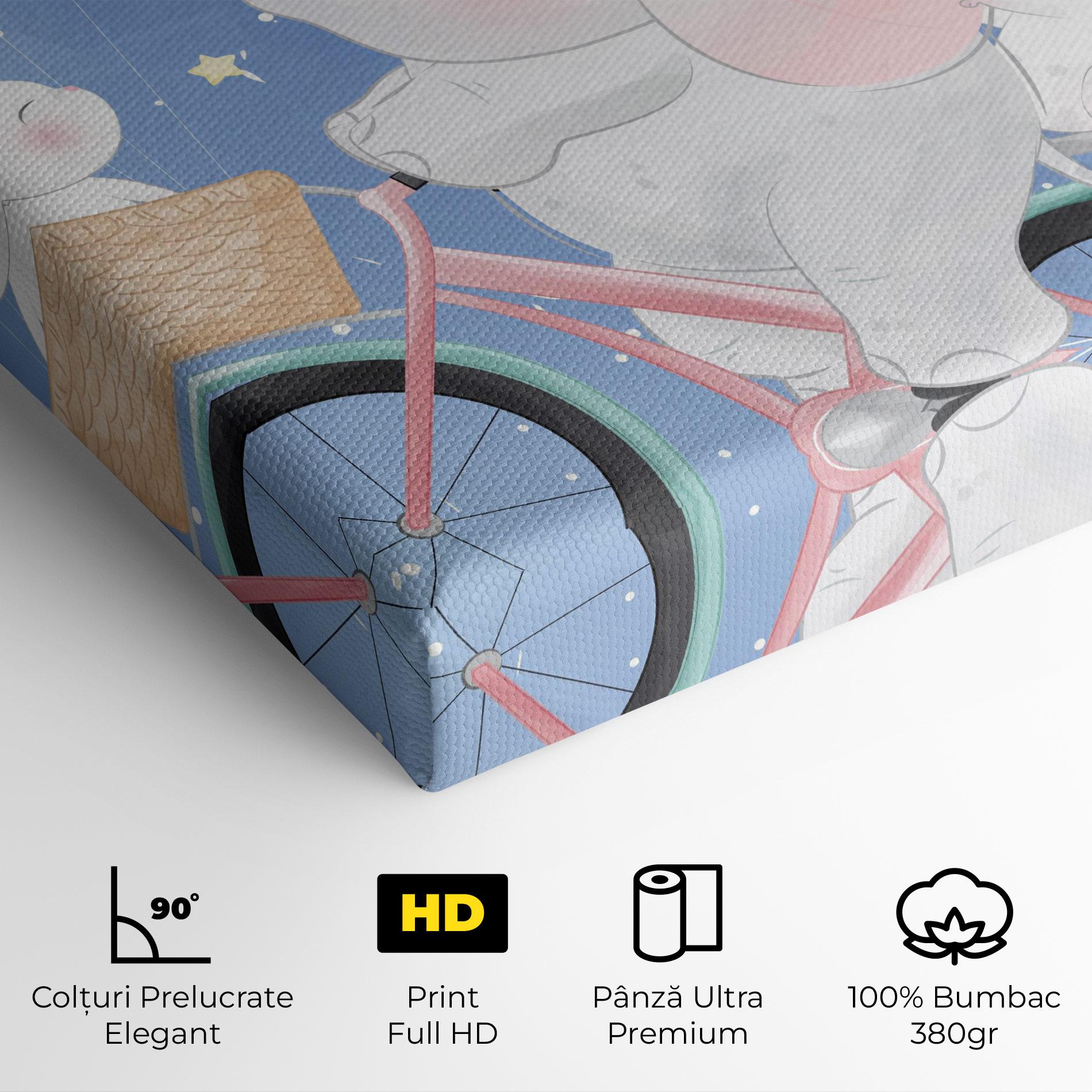 Tablou Canvas Bike Elephant mockup 4