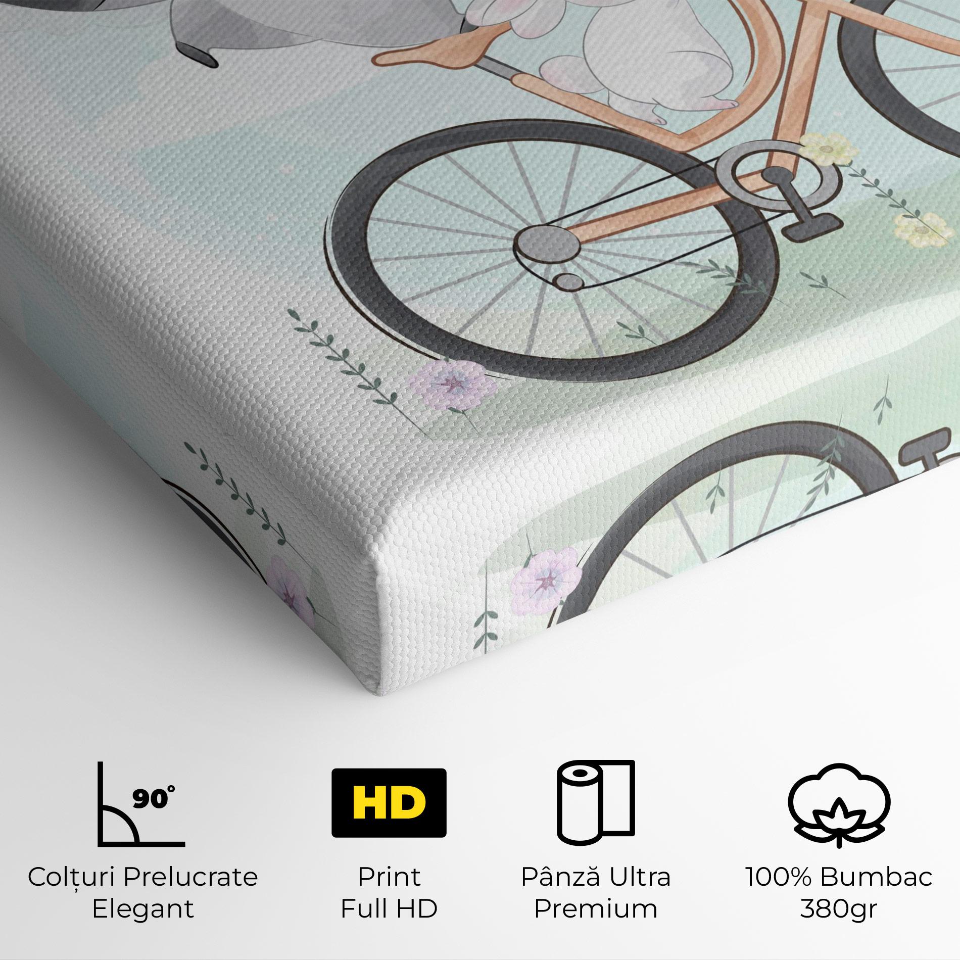 Tablou Canvas Bike Ride Animal mockup 4