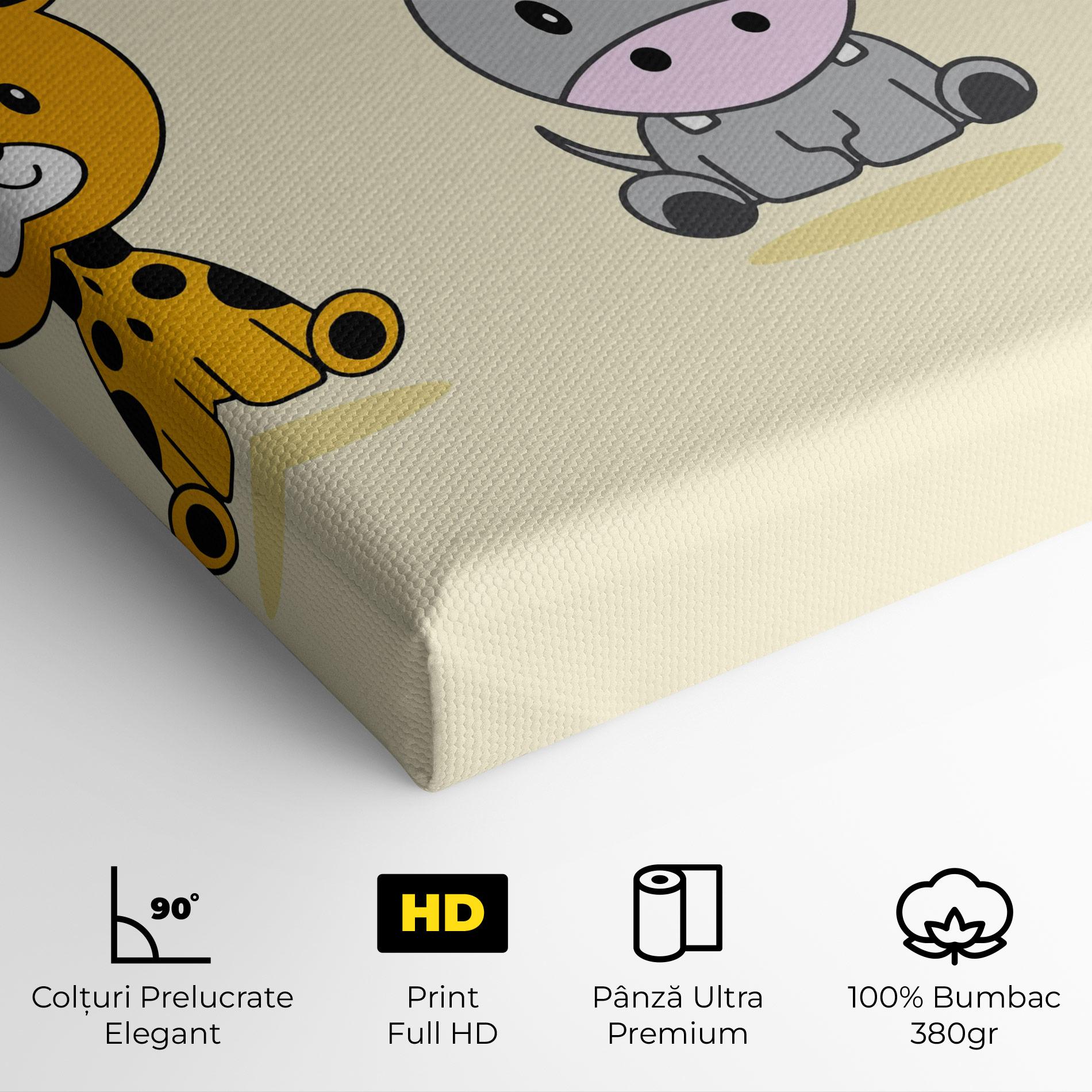 Tablou Canvas Cream Animals mockup 4