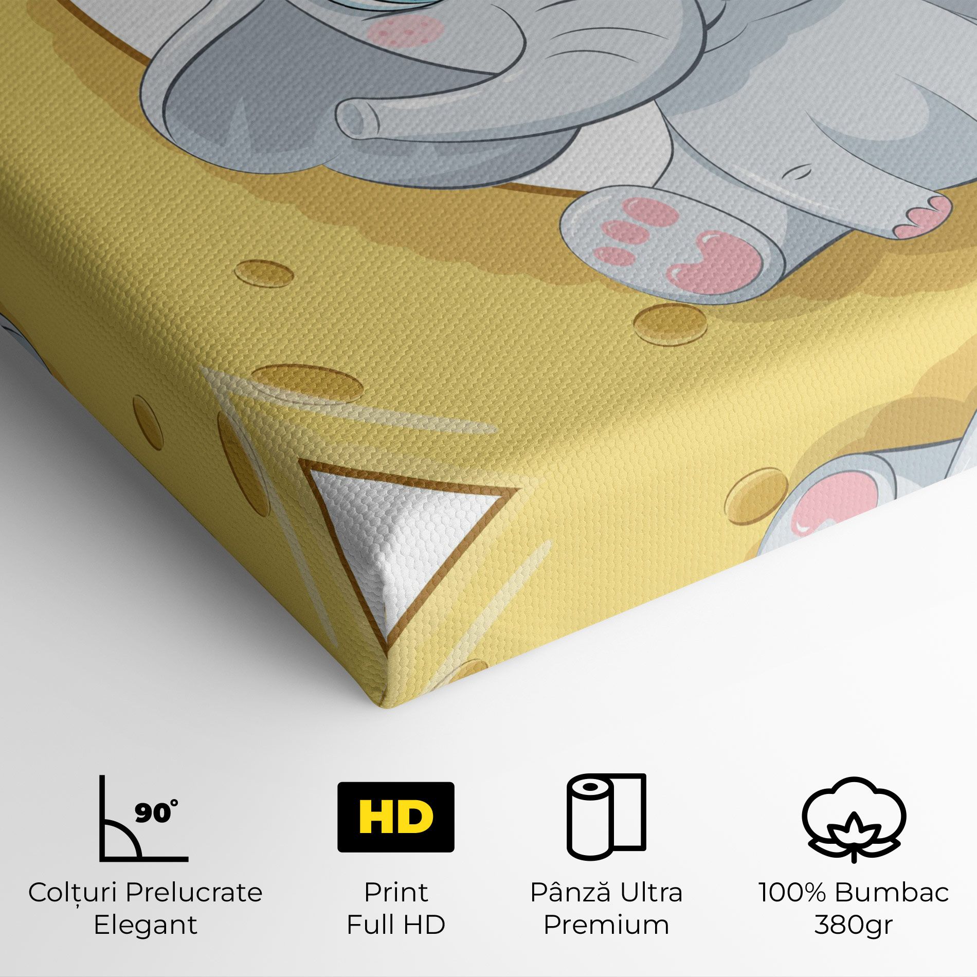 Cute Elephant Moon mockup 4