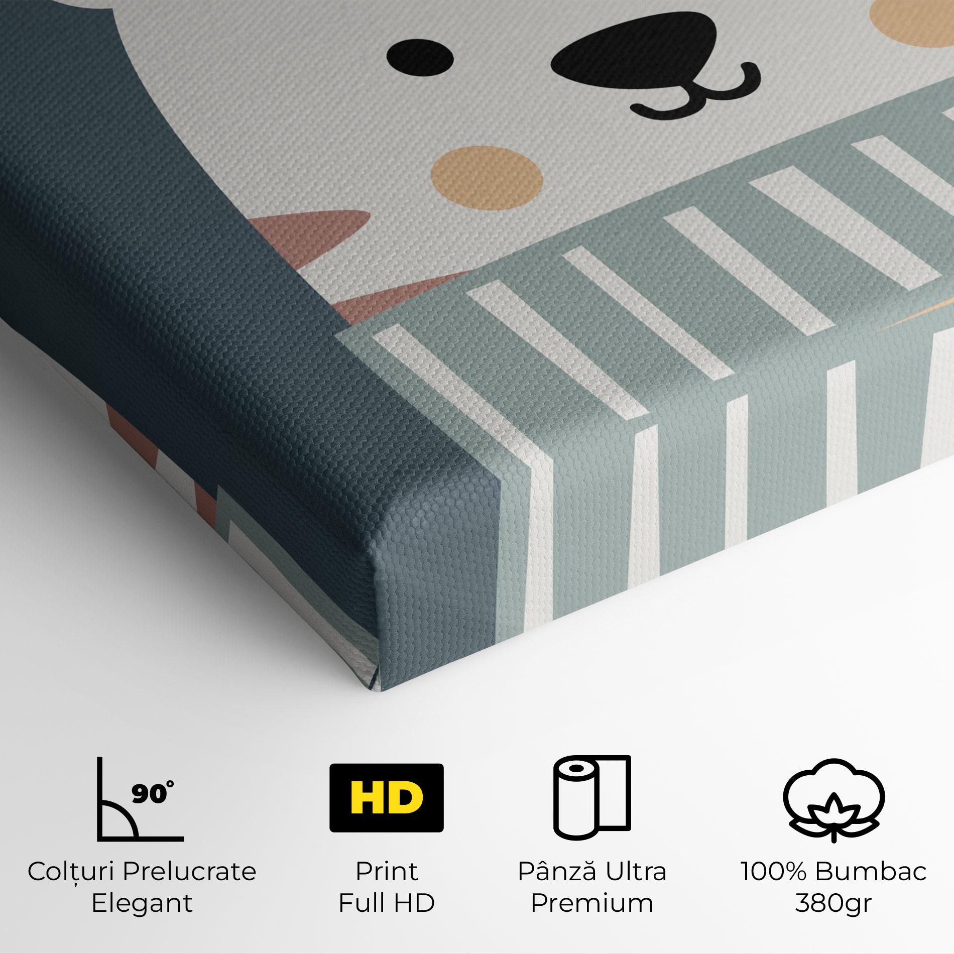Tablou Canvas Cute White Tiger mockup 4