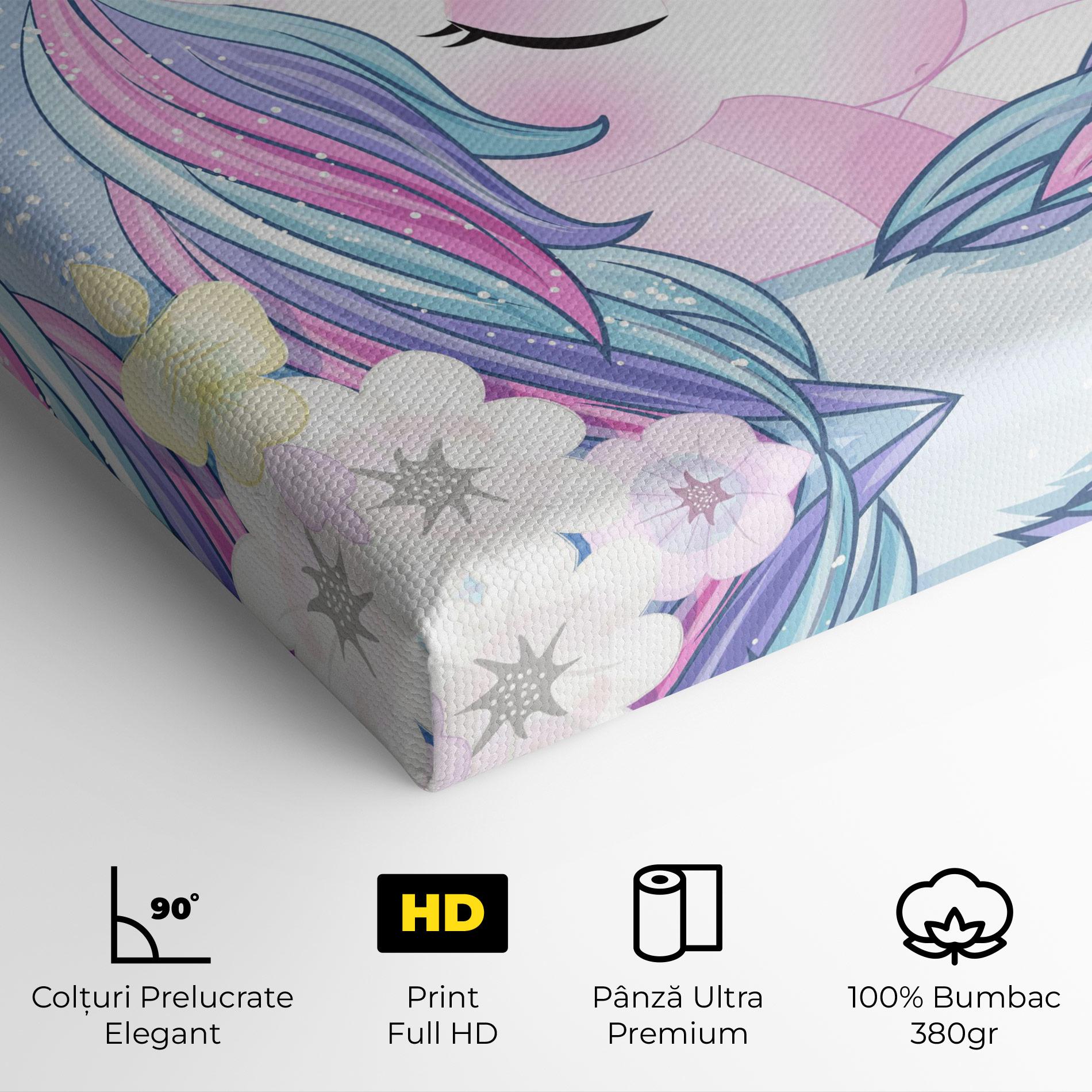 Tablou Canvas Moon Unicorn mockup 4