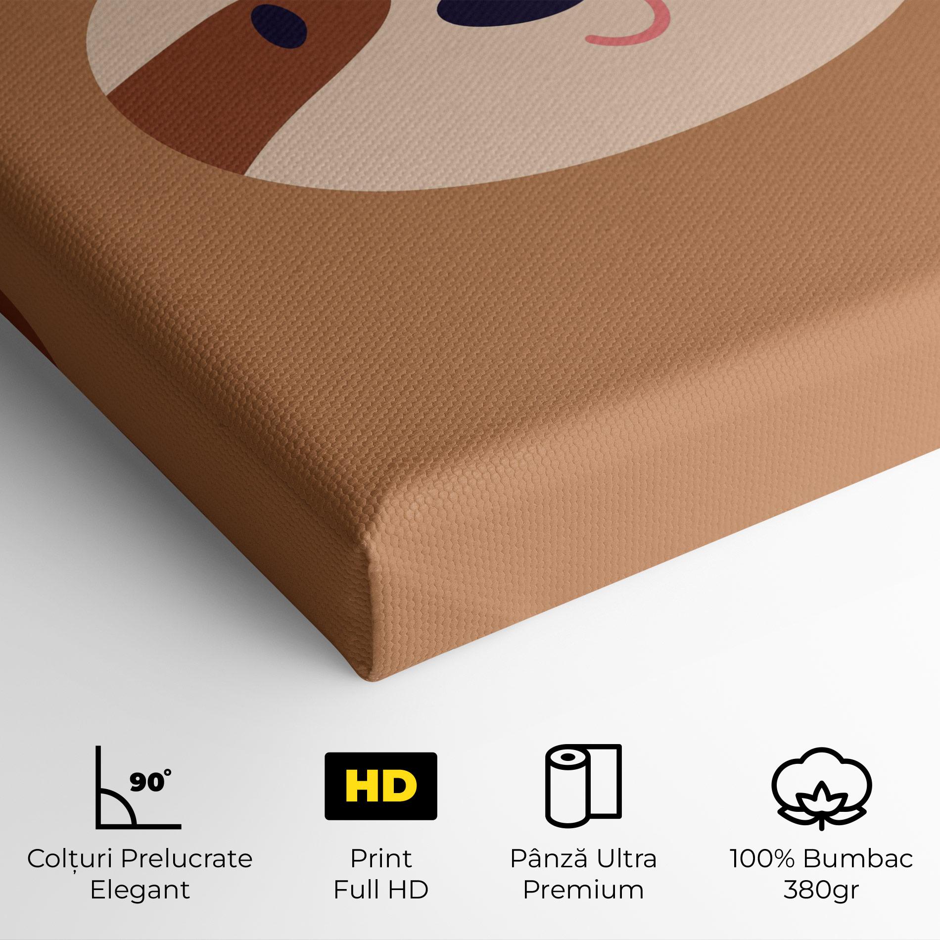 Tablou Canvas Sloth Face Portrait mockup 4