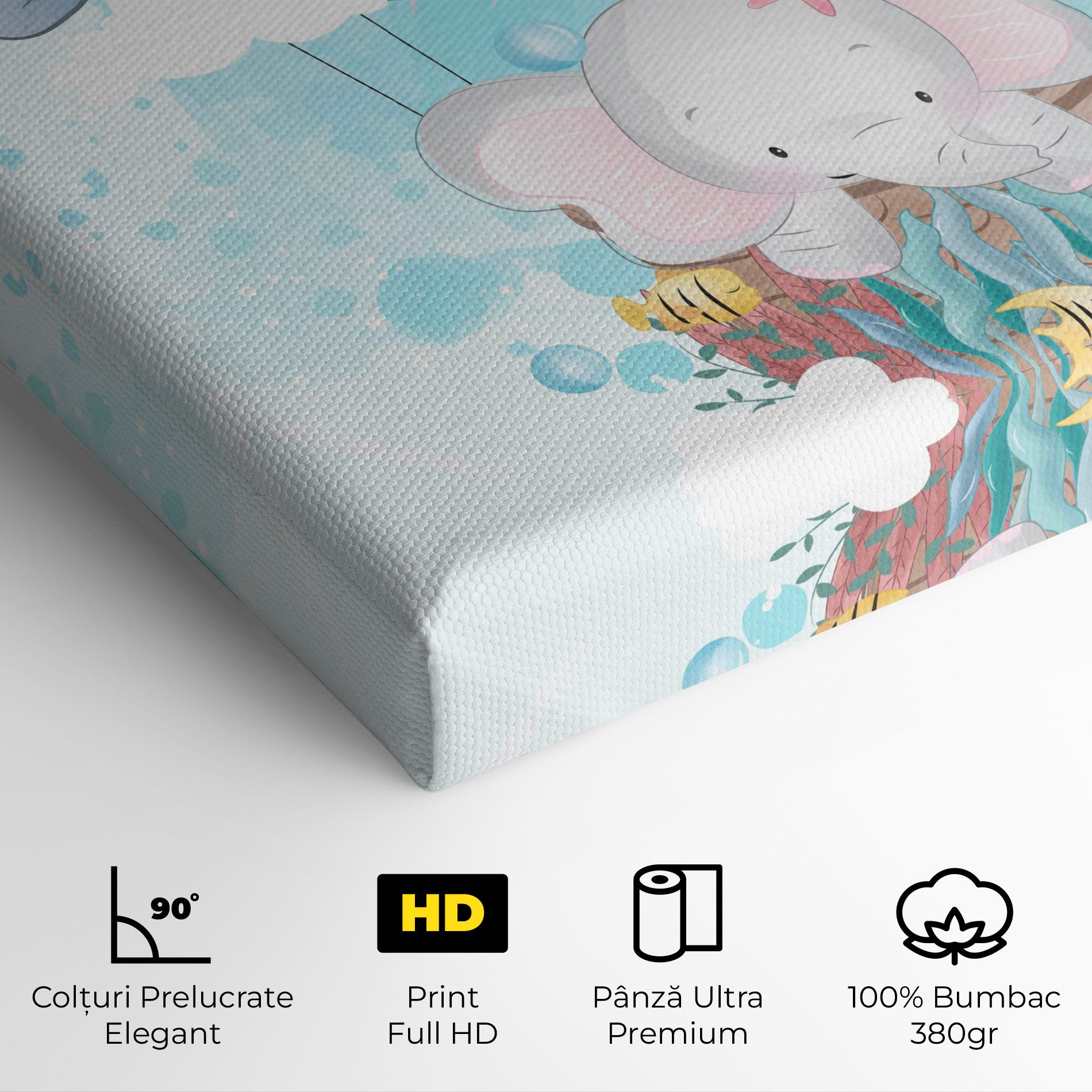 Swiming Elephant mockup 4