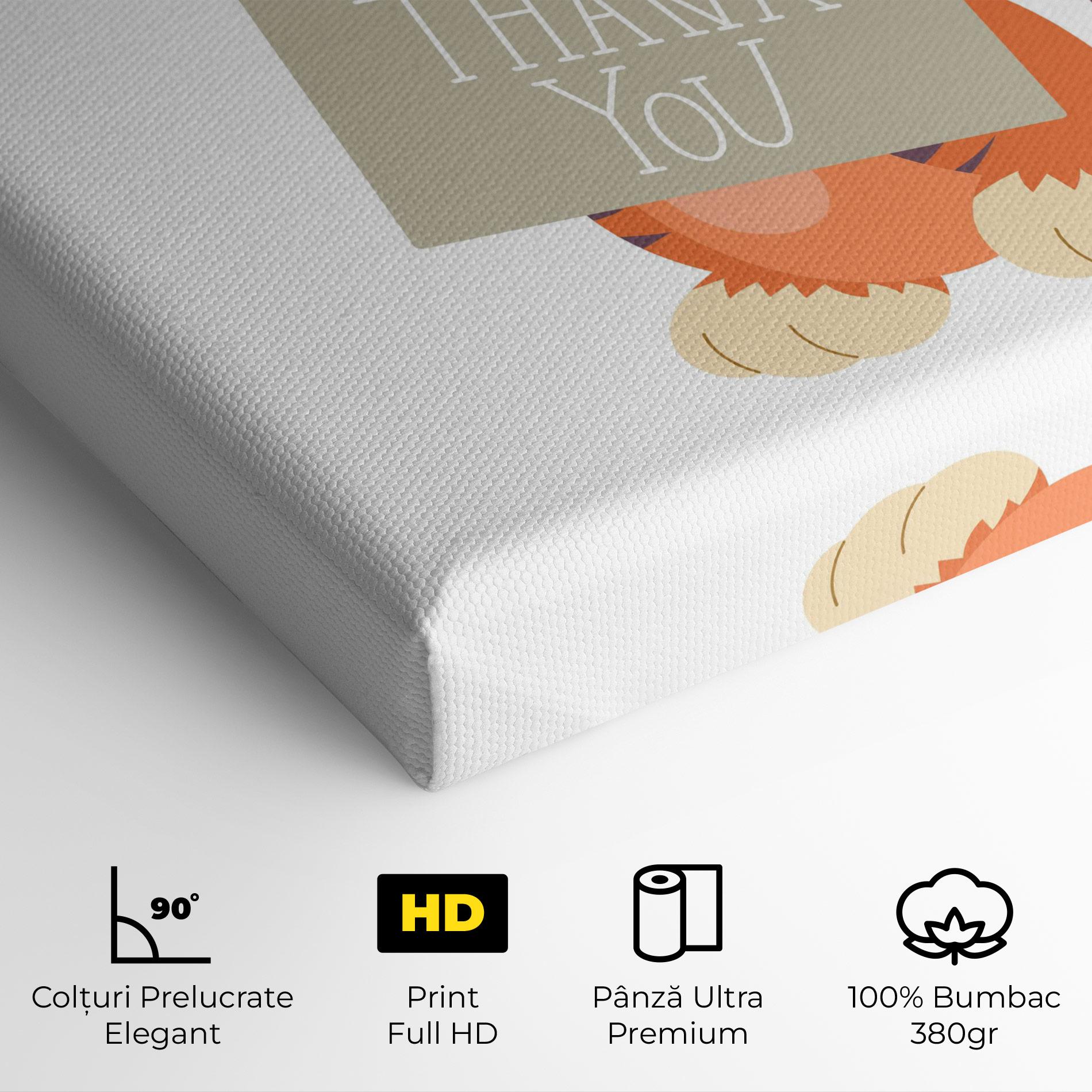 Tablou Canvas Tiger Thank U mockup 4