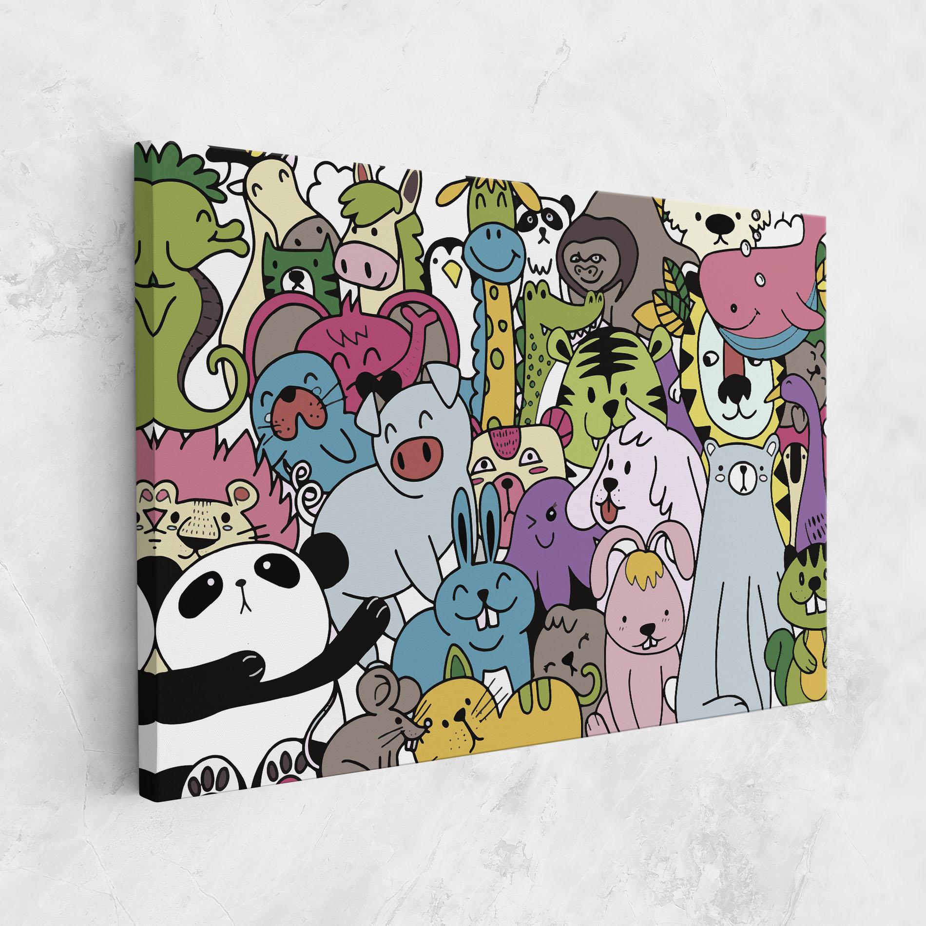 Tablou Canvas Animals Cartoon mockup 1