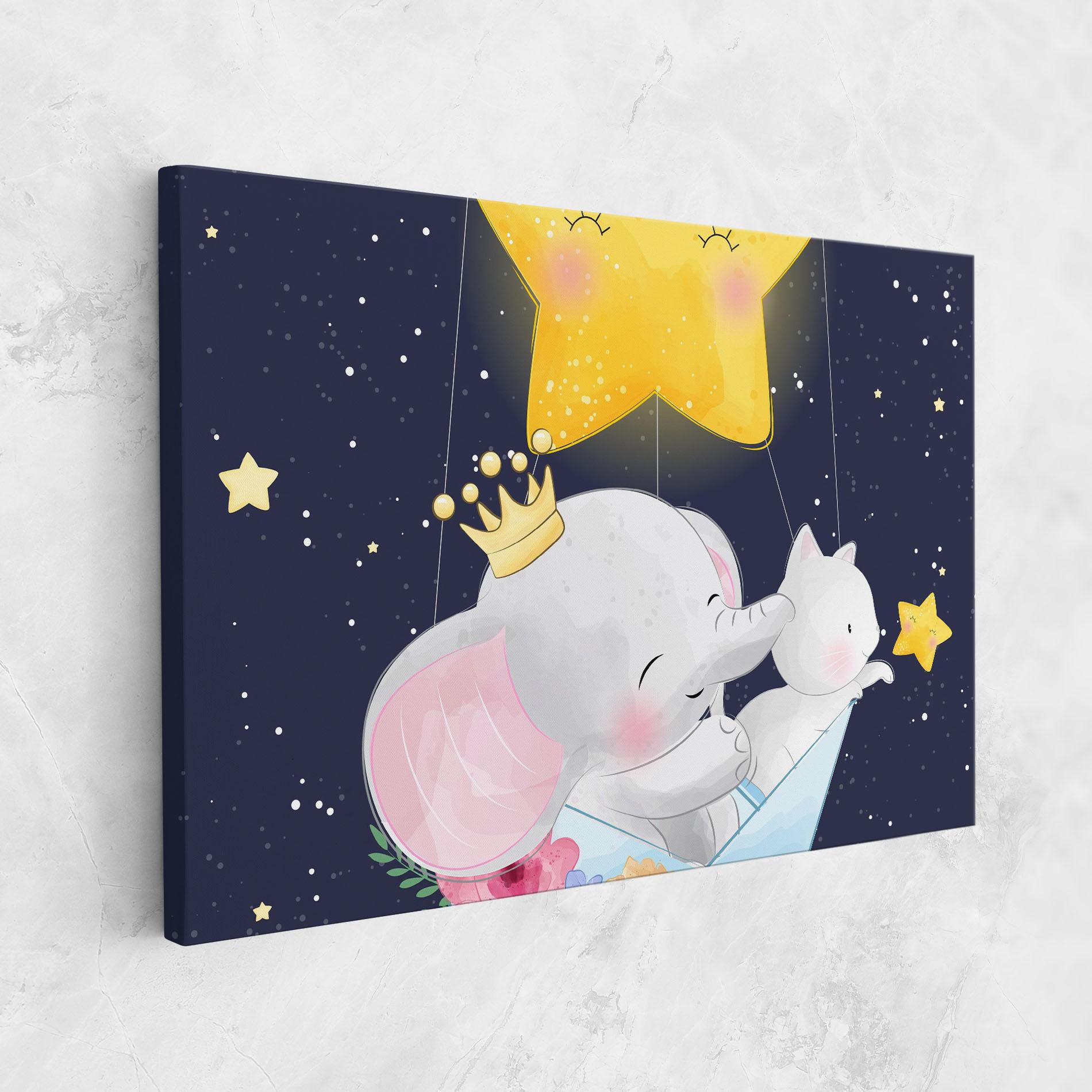 Tablou Canvas Elephant Cat mockup 1