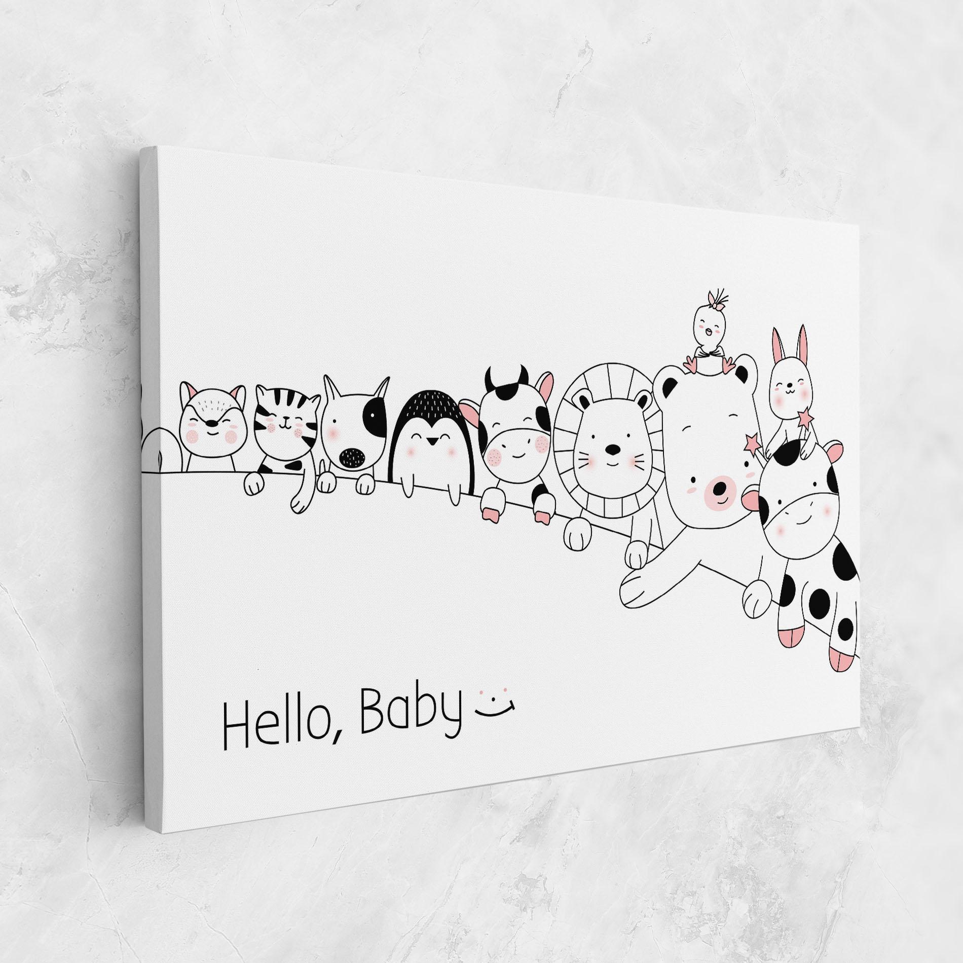 Tablou Canvas Hello Baby mockup 1