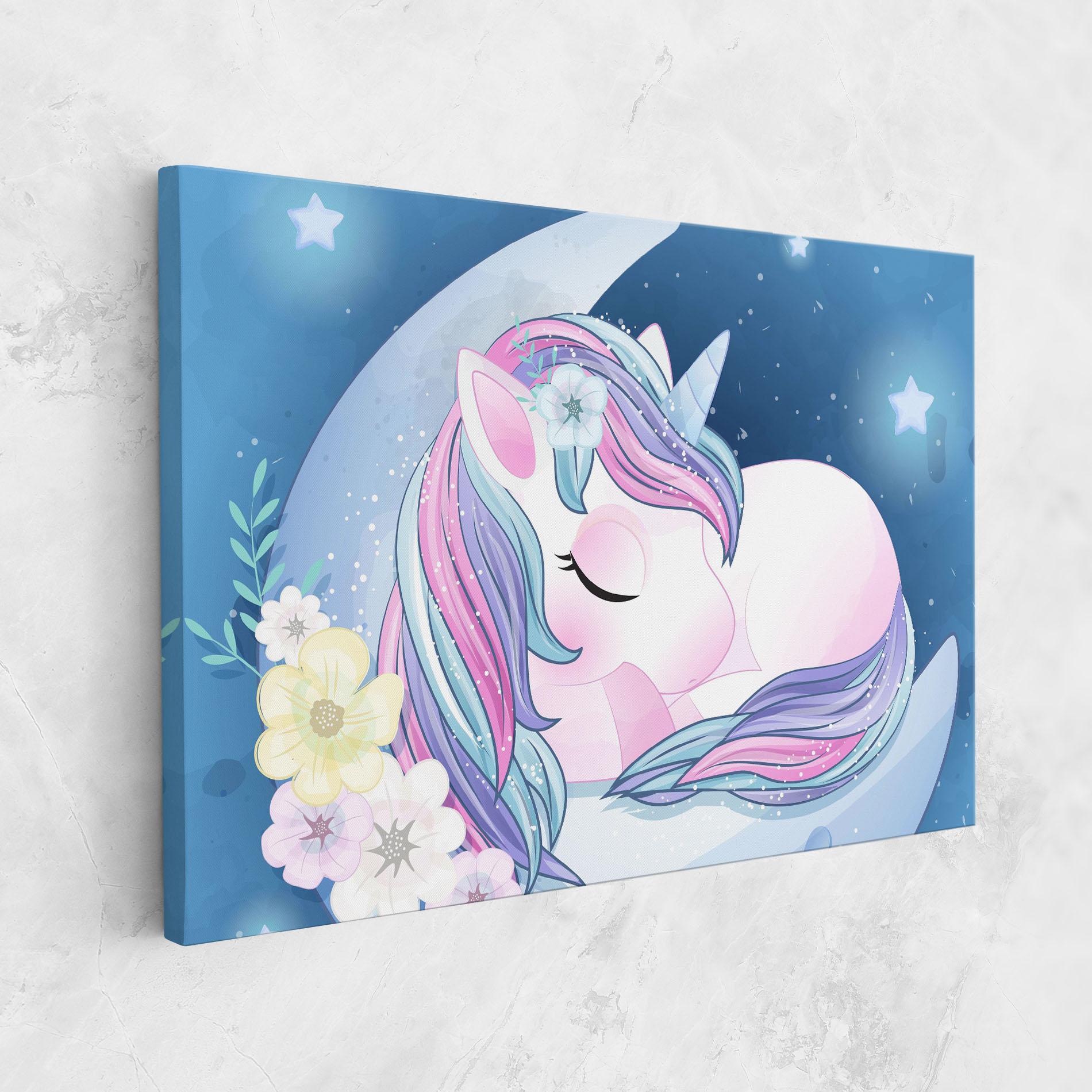 Tablou Canvas Moon Unicorn mockup 1