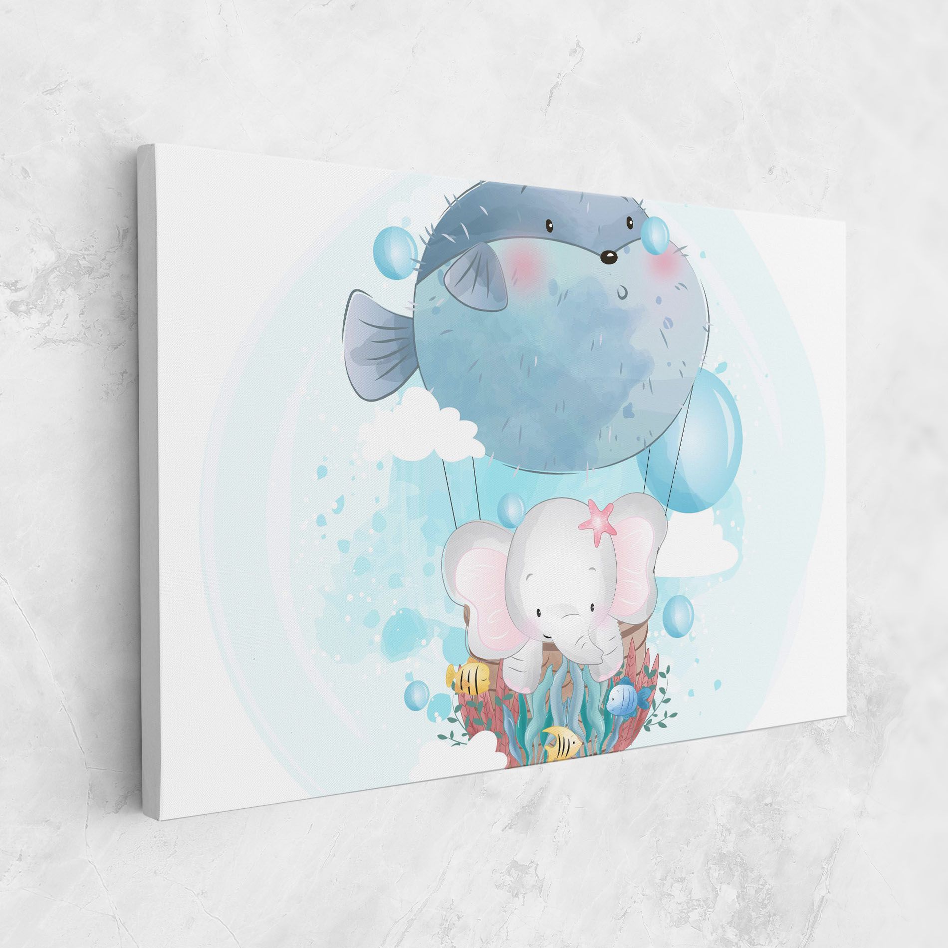 Swiming Elephant mockup 1