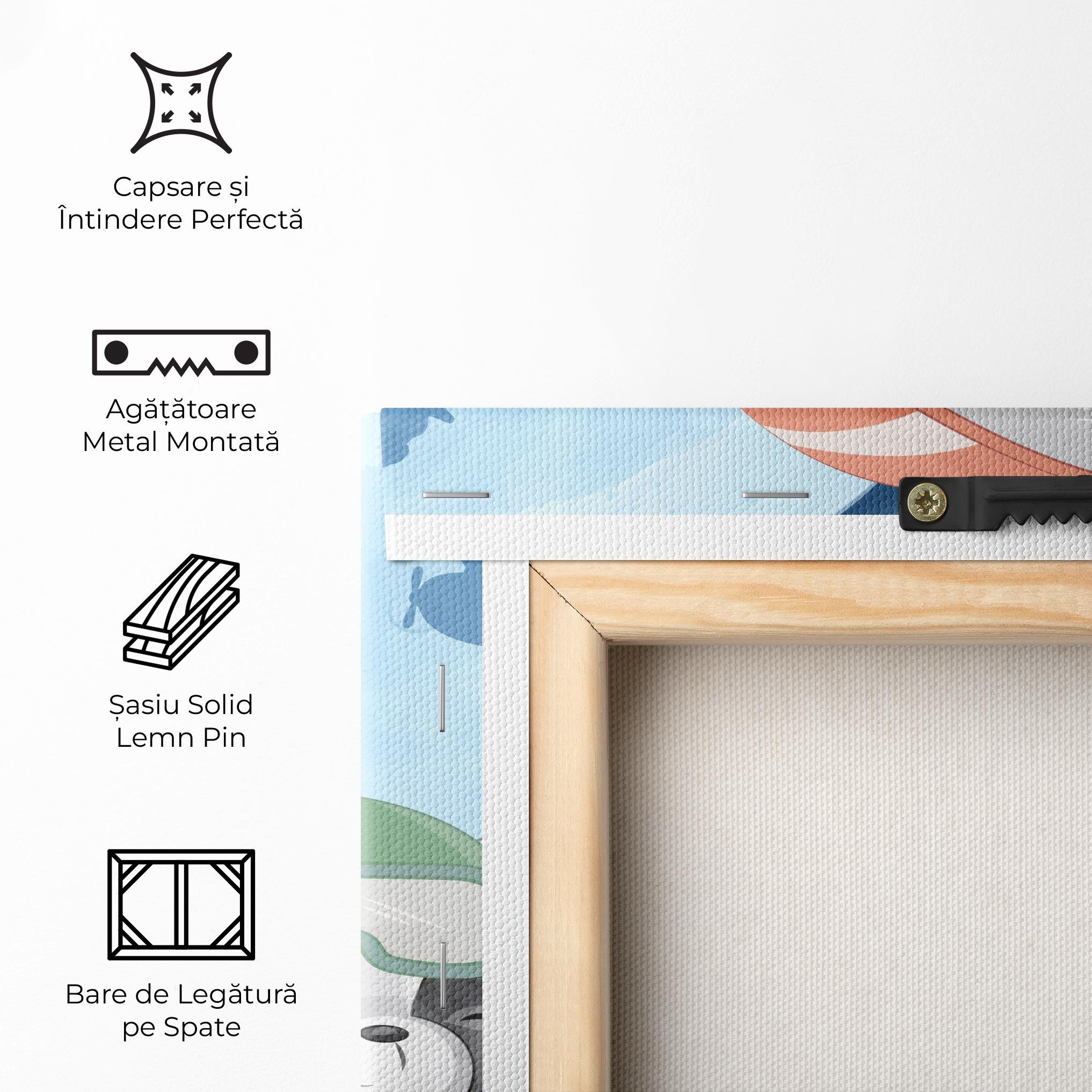 Tablou Canvas Bear Flying Star mockup 5