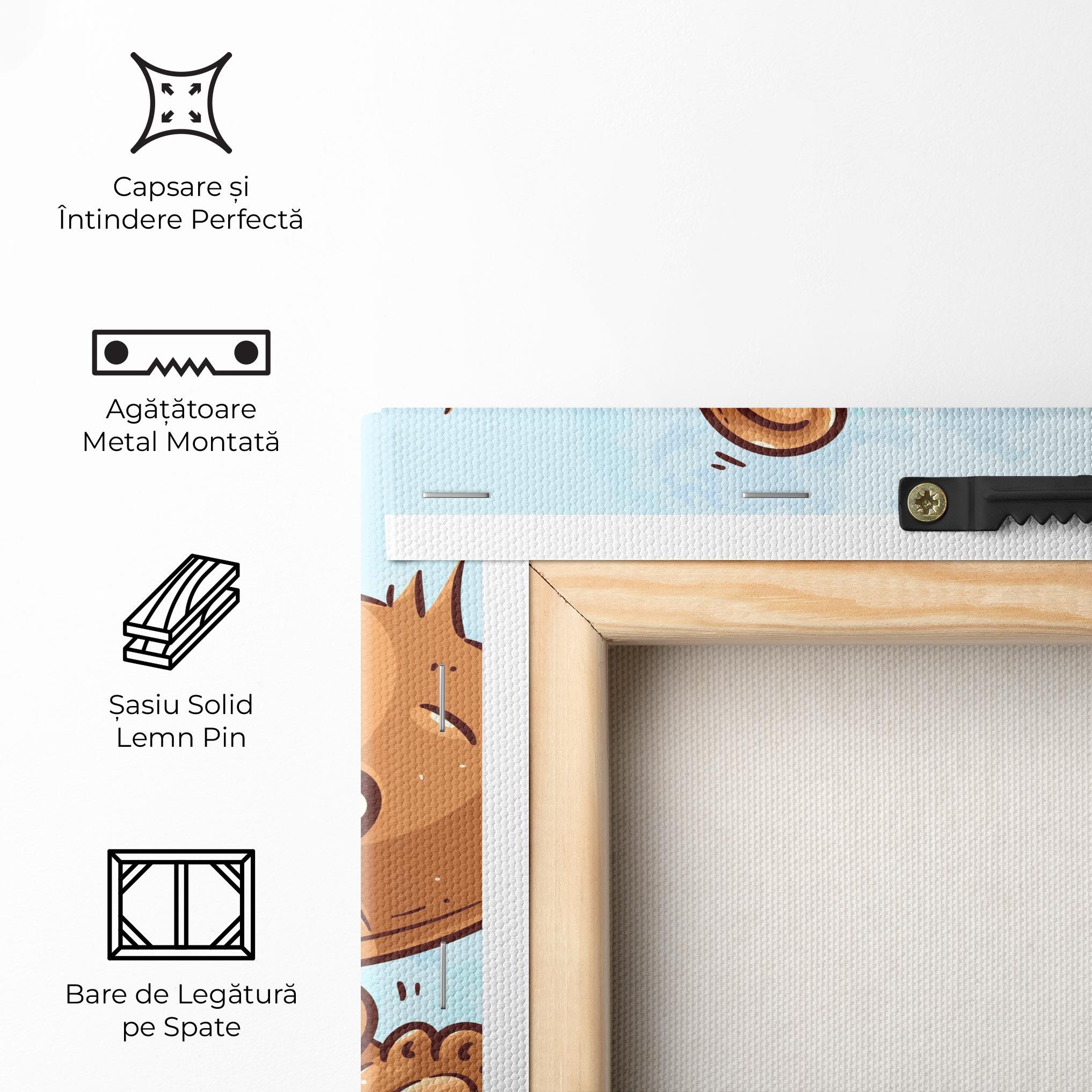 Tablou Canvas Bear Holding Heart mockup 5