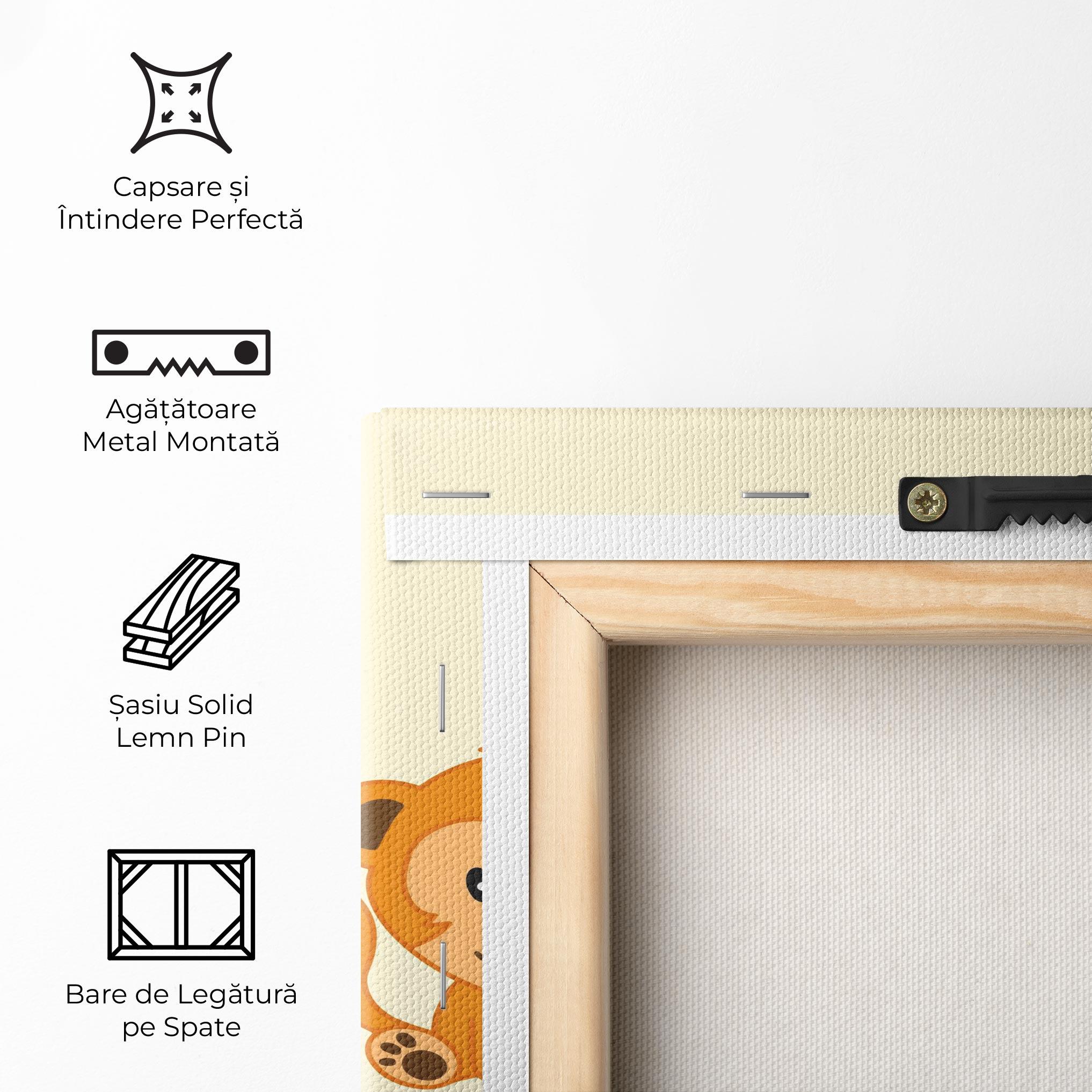 Tablou Canvas Cream Animals mockup 5