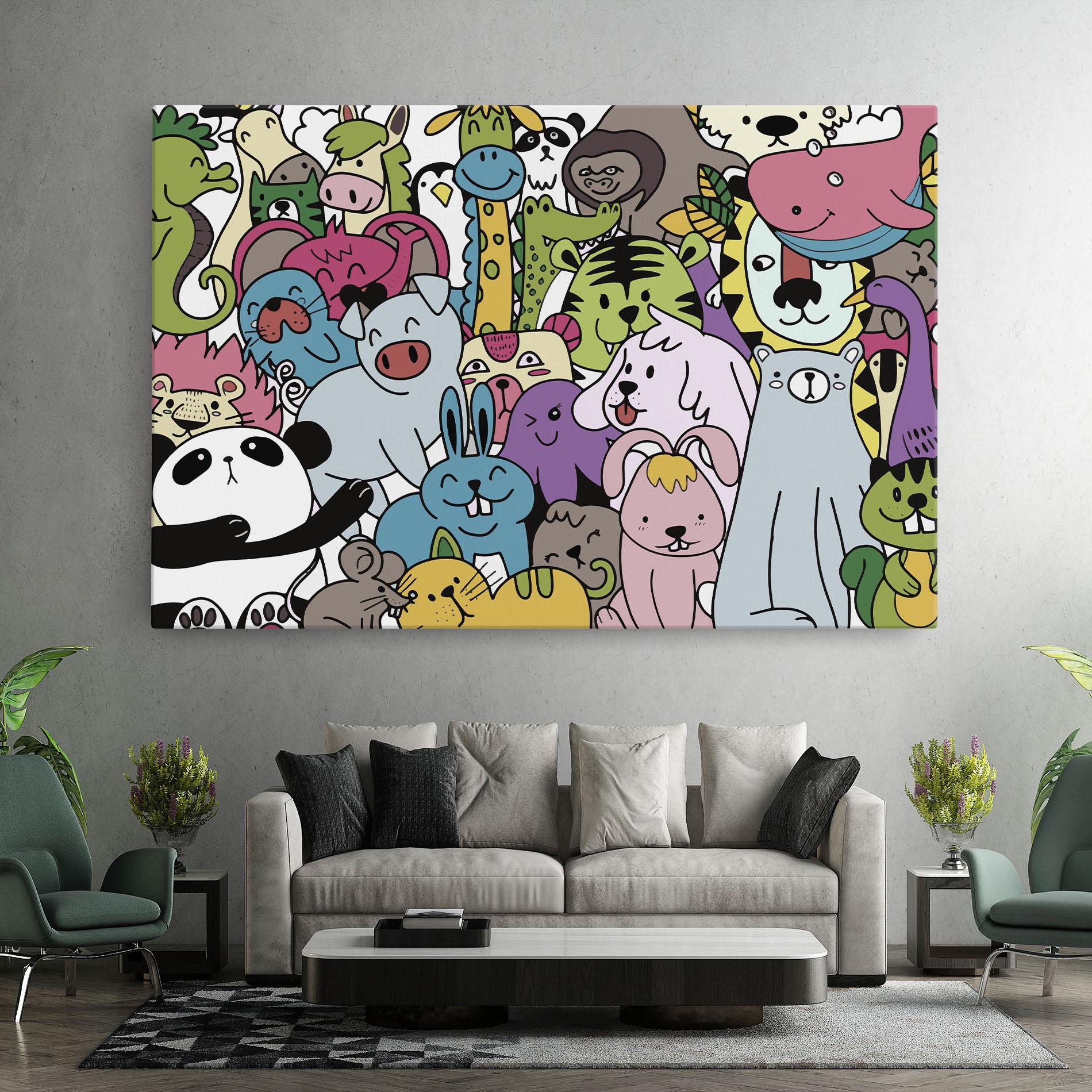 Tablou Canvas Animals Cartoon mockup 7