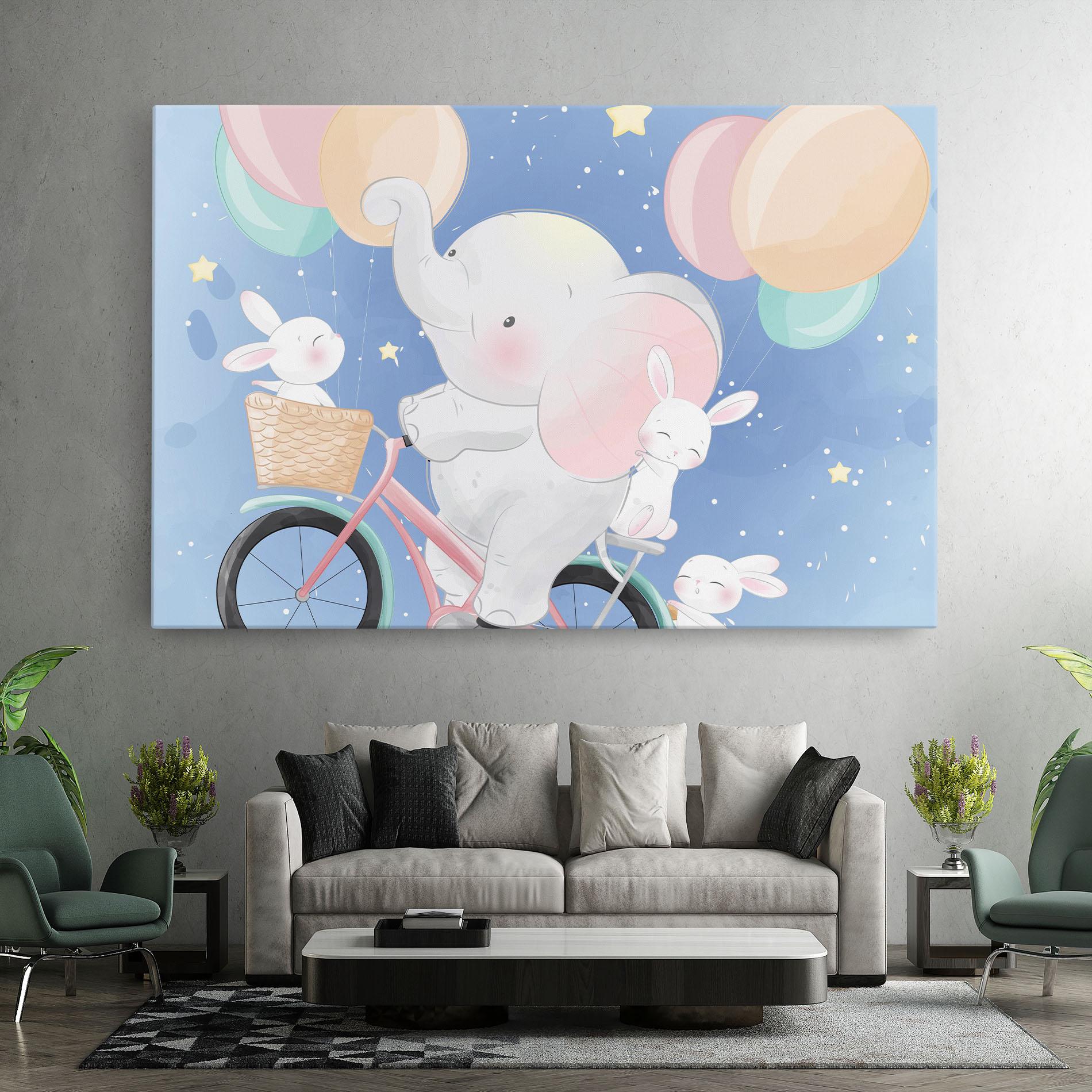 Tablou Canvas Bike Elephant mockup 7