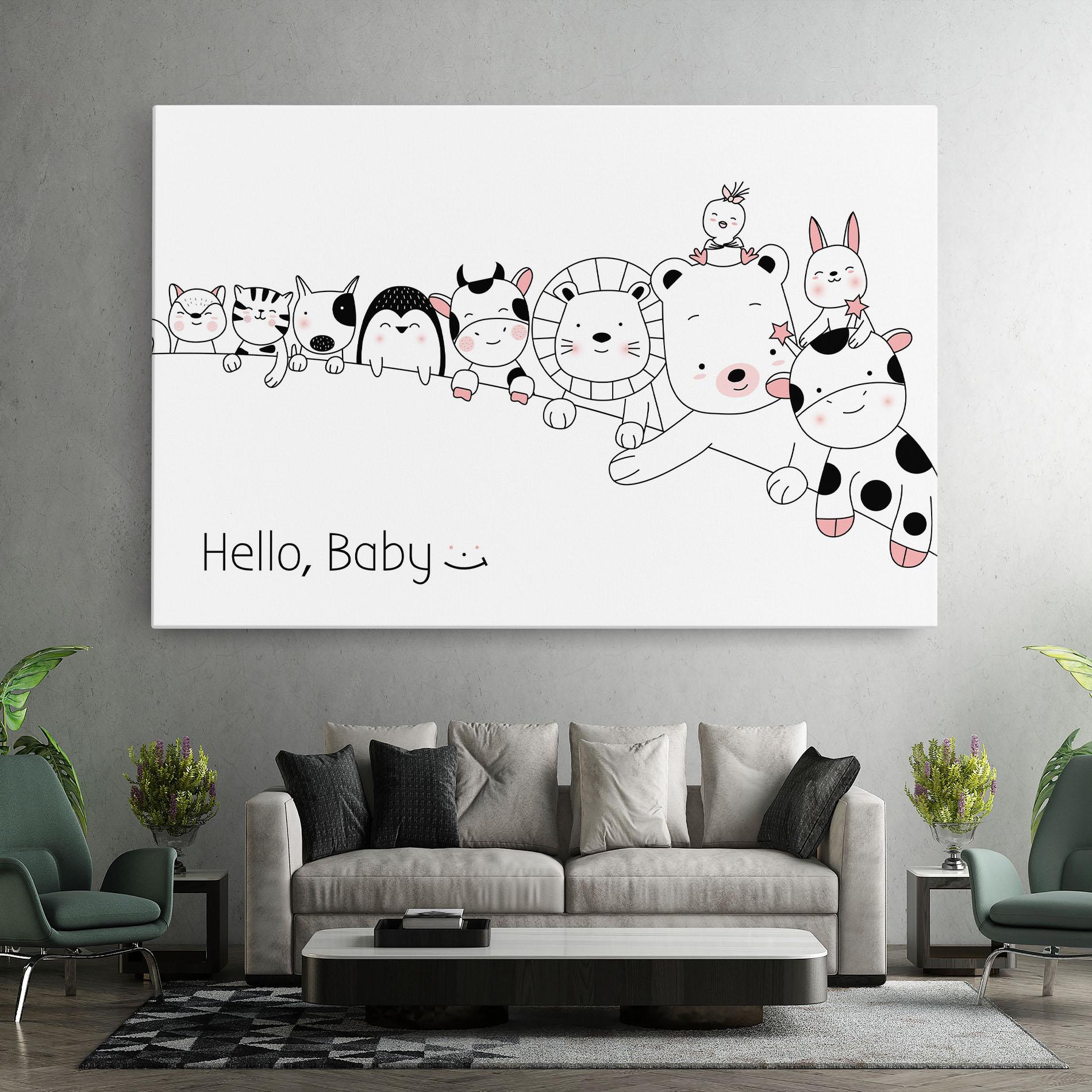 Tablou Canvas Hello Baby mockup 7