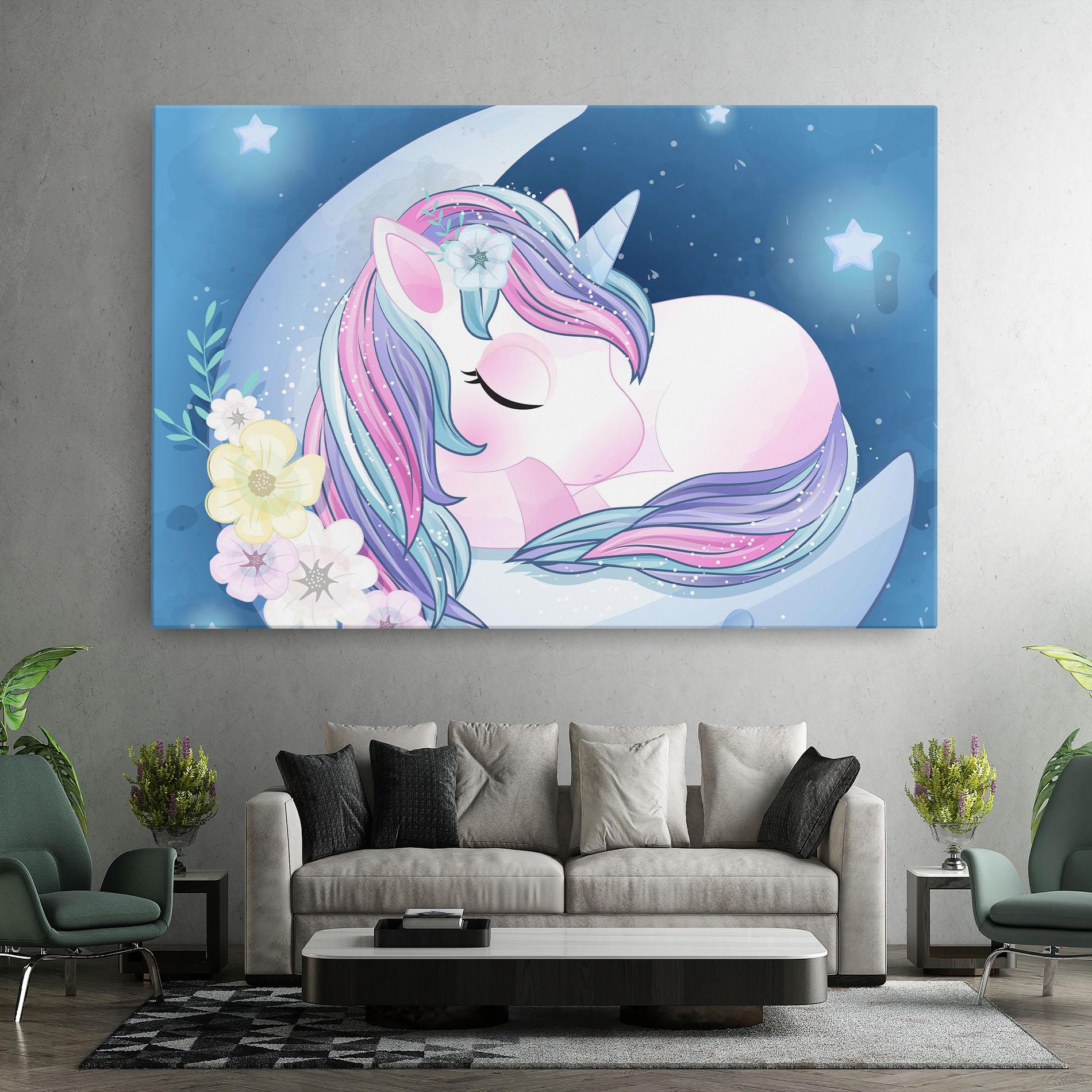 Tablou Canvas Moon Unicorn mockup 7