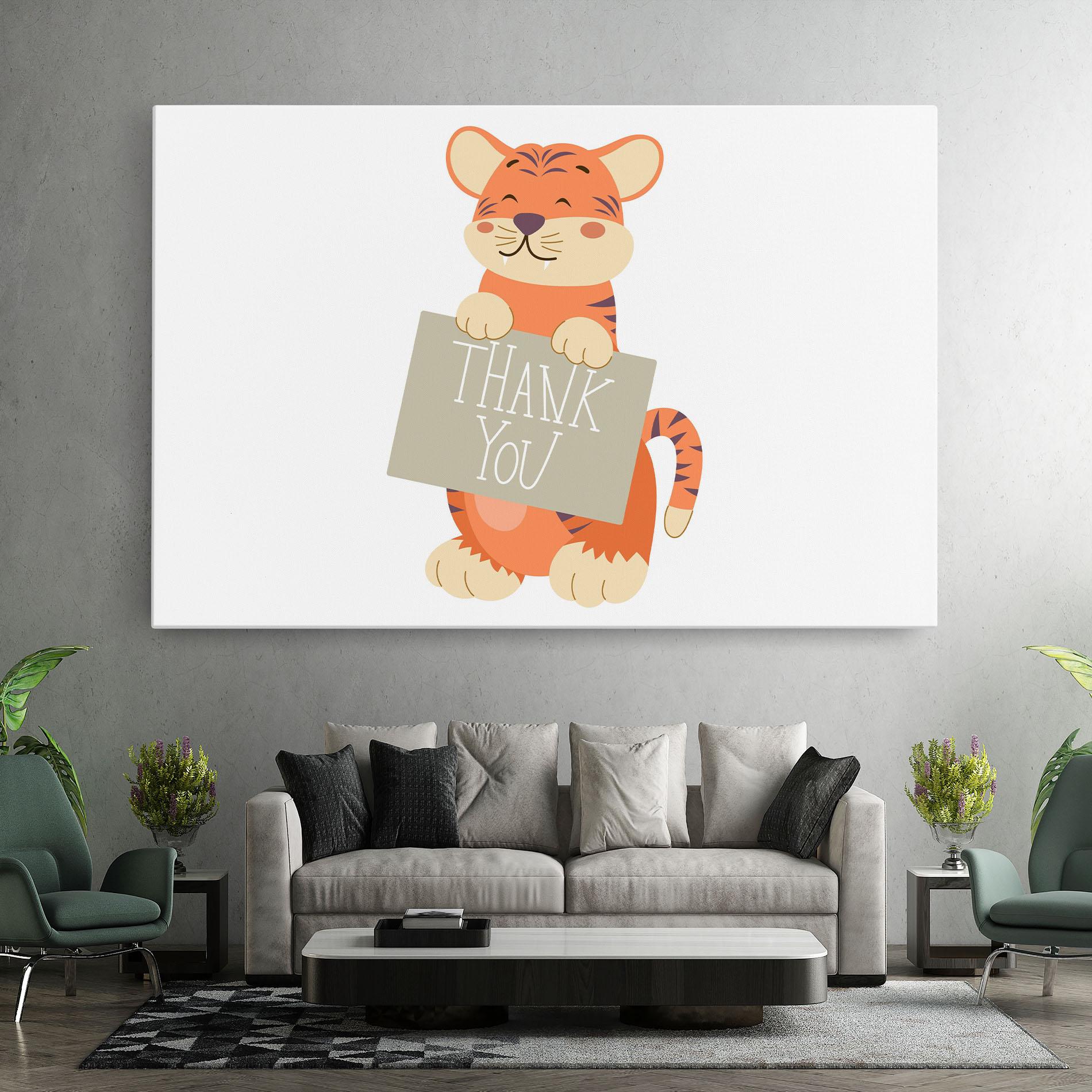 Tablou Canvas Tiger Thank U mockup 7
