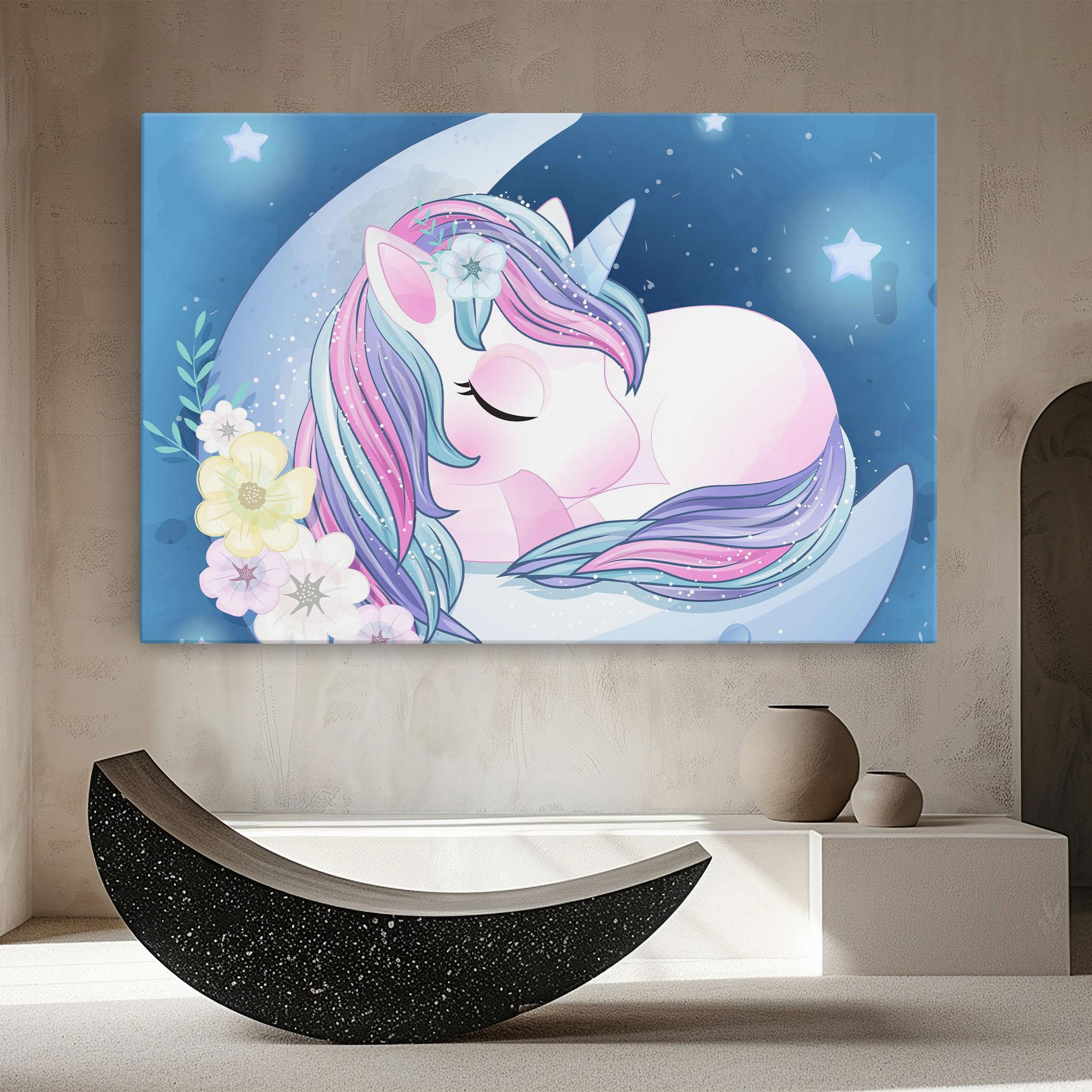 Tablou Canvas Moon Unicorn mockup 8