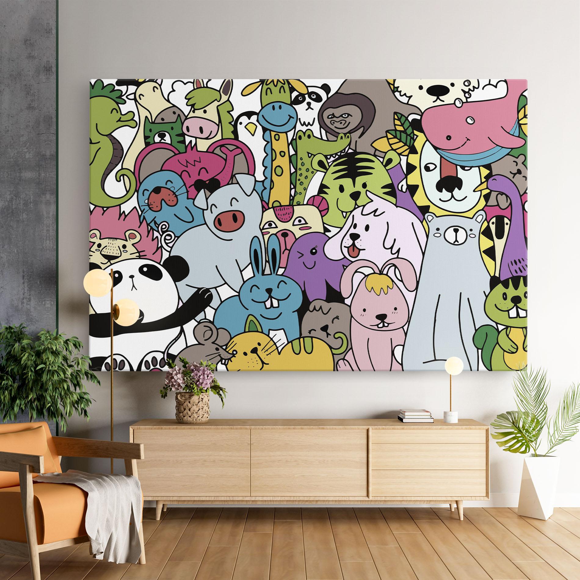 Tablou Canvas Animals Cartoon mockup 9