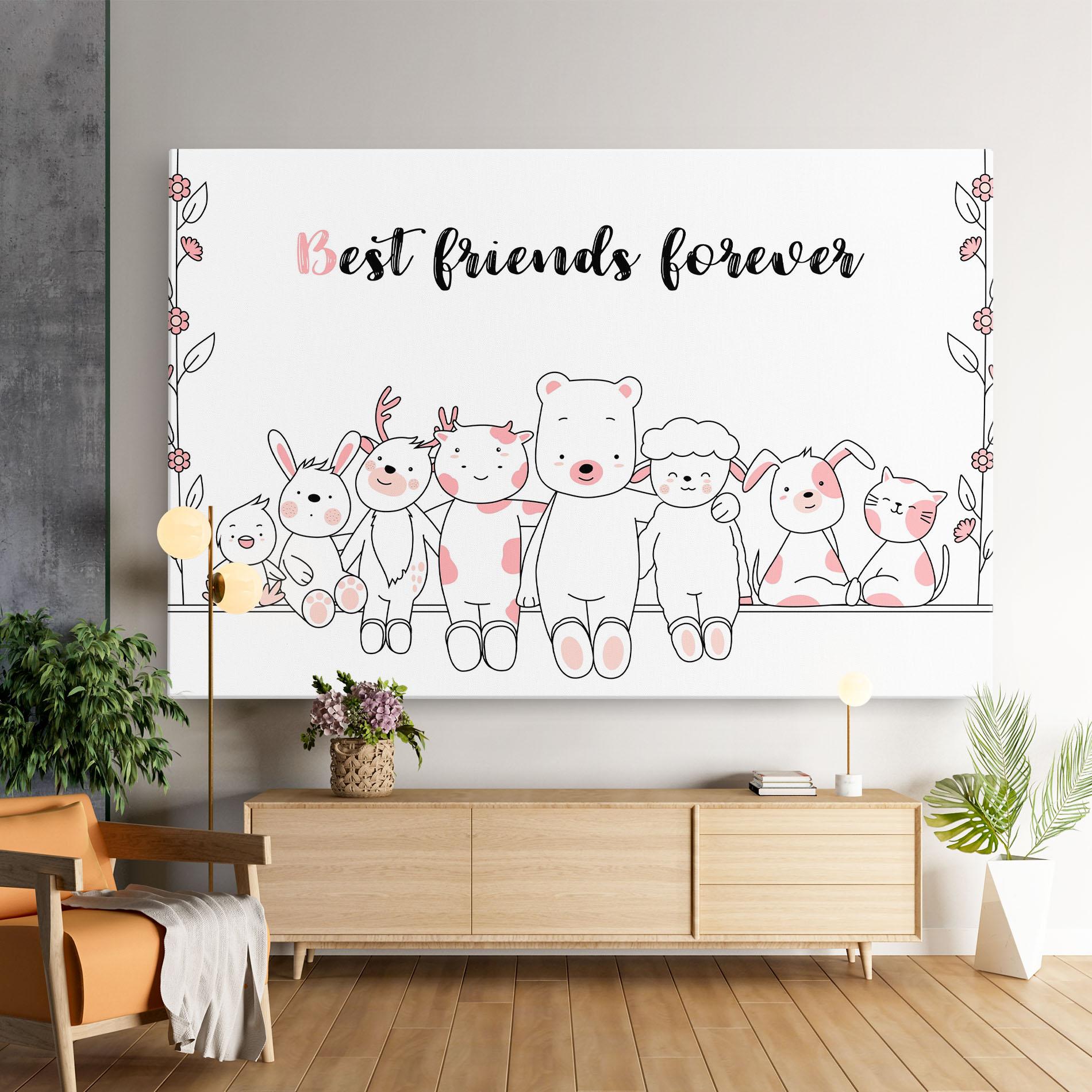 Tablou Canvas Friends Forever mockup 9