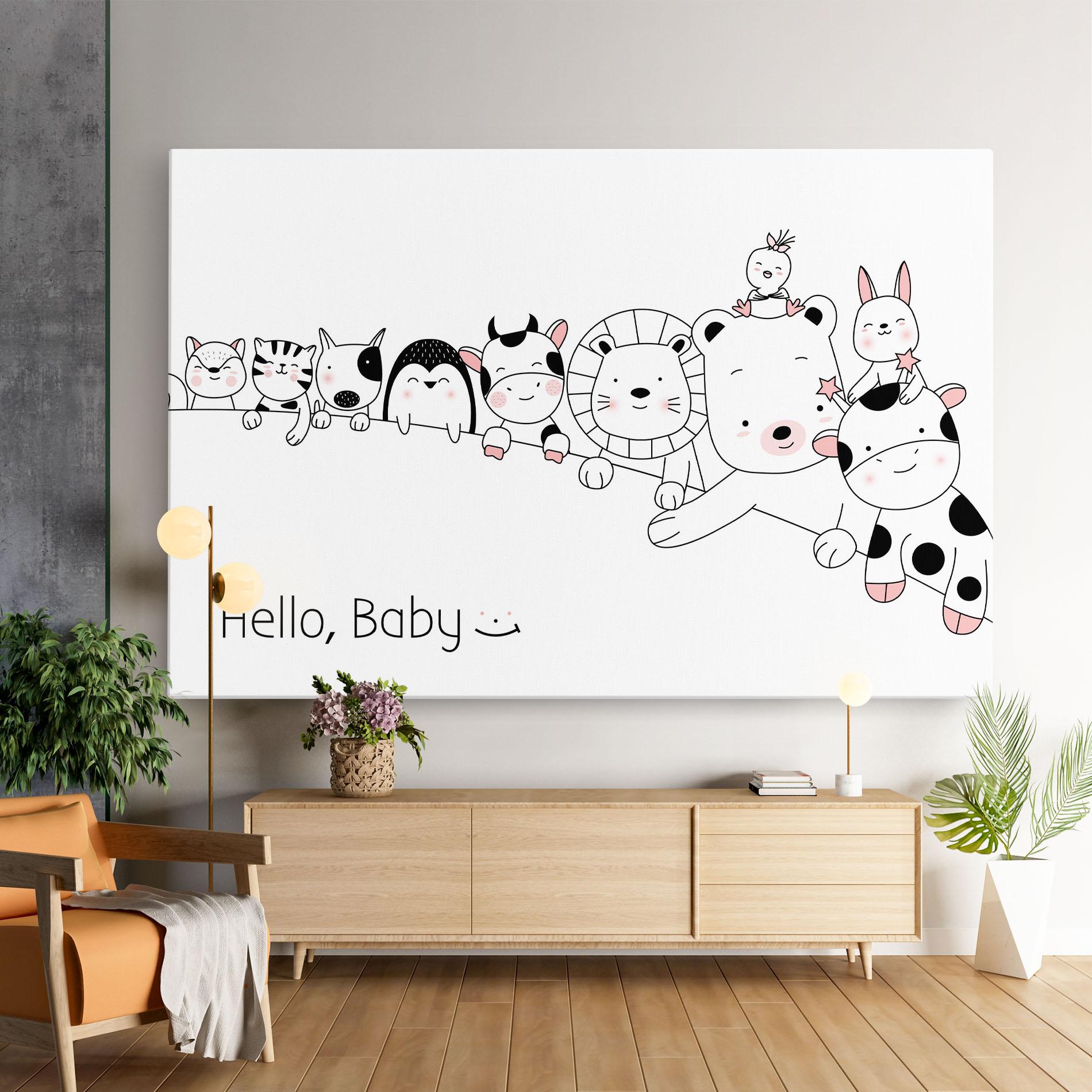 Tablou Canvas Hello Baby mockup 9