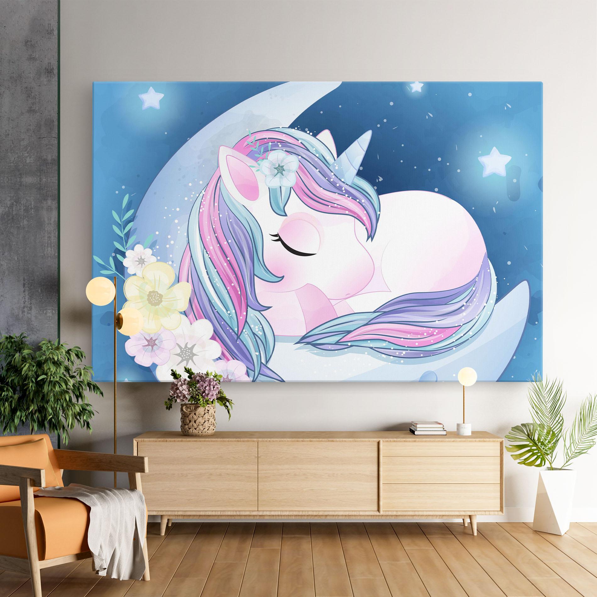 Tablou Canvas Moon Unicorn mockup 9