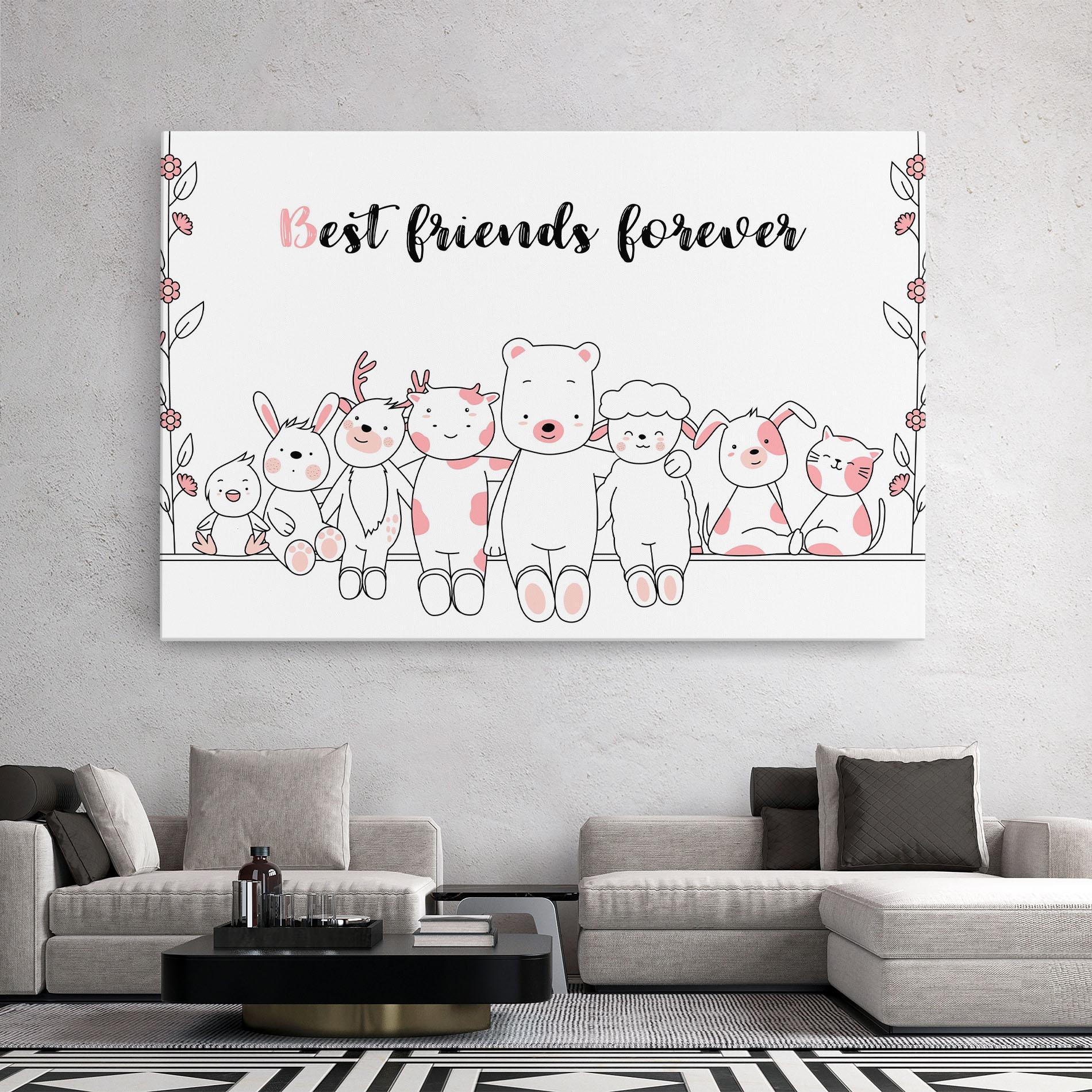 Tablou Canvas Friends Forever mockup 2