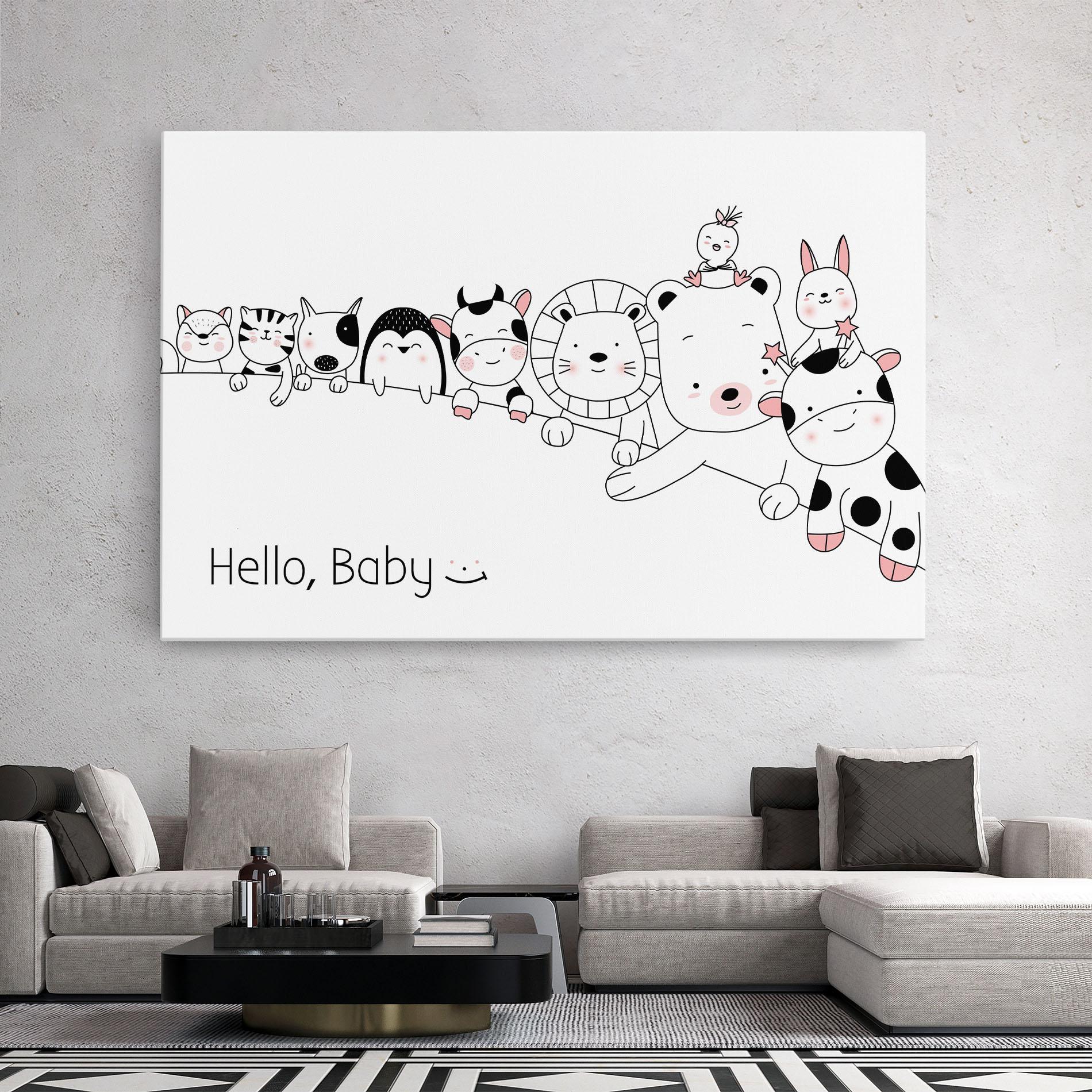 Tablou Canvas Hello Baby mockup 2