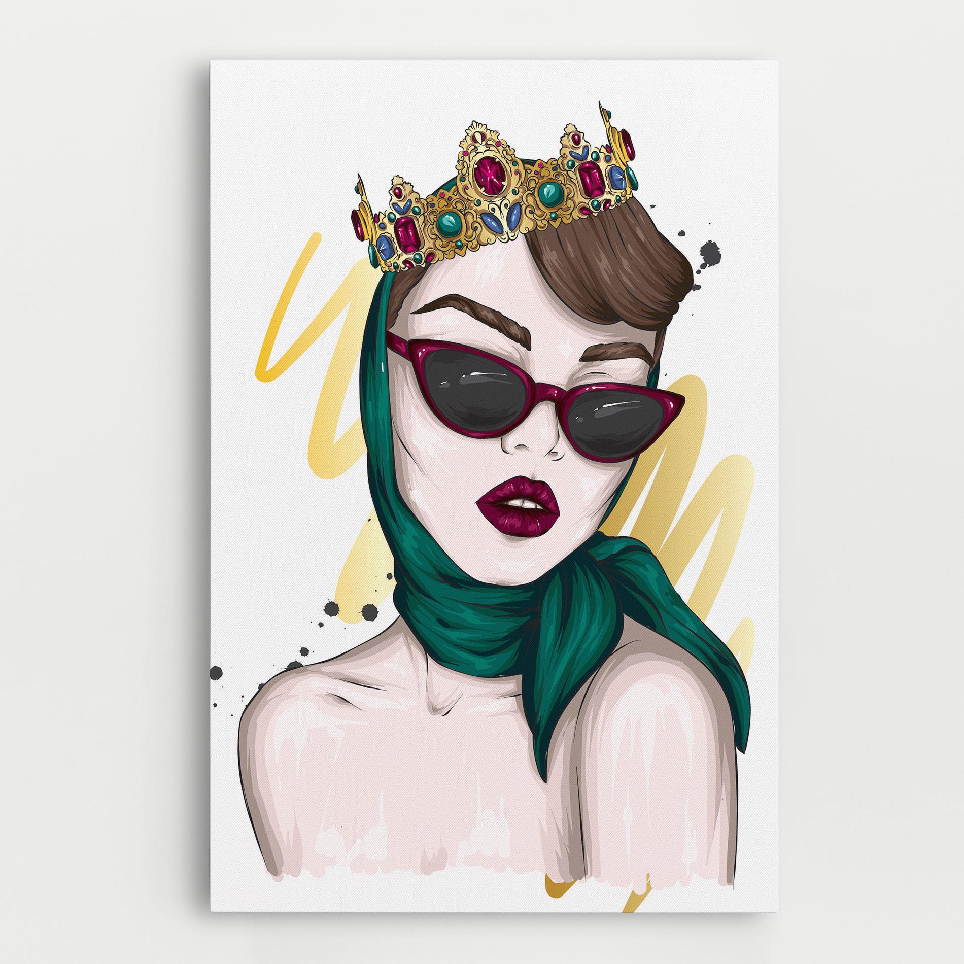 Tablou Canvas Diva Crown mockup 0