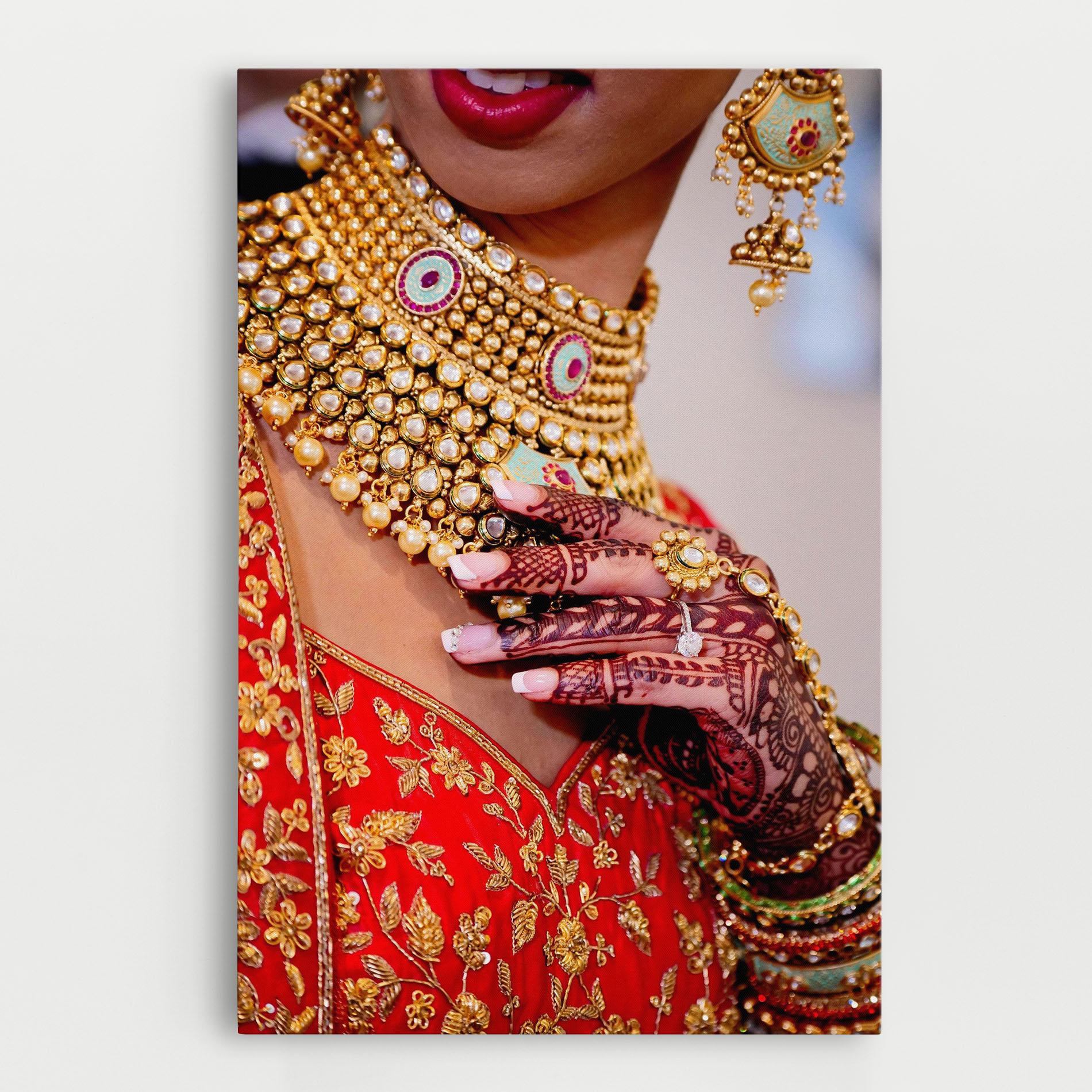 Tablou Canvas Gold Beautiful Jewelry mockup 0