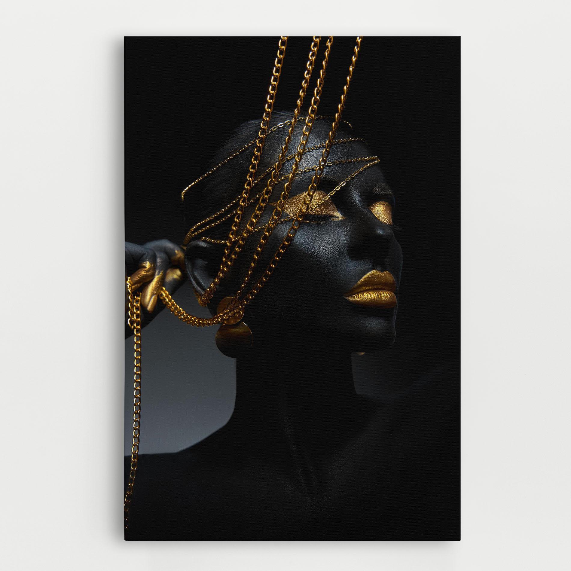 Tablou Canvas Pretty Gold Chain mockup 0