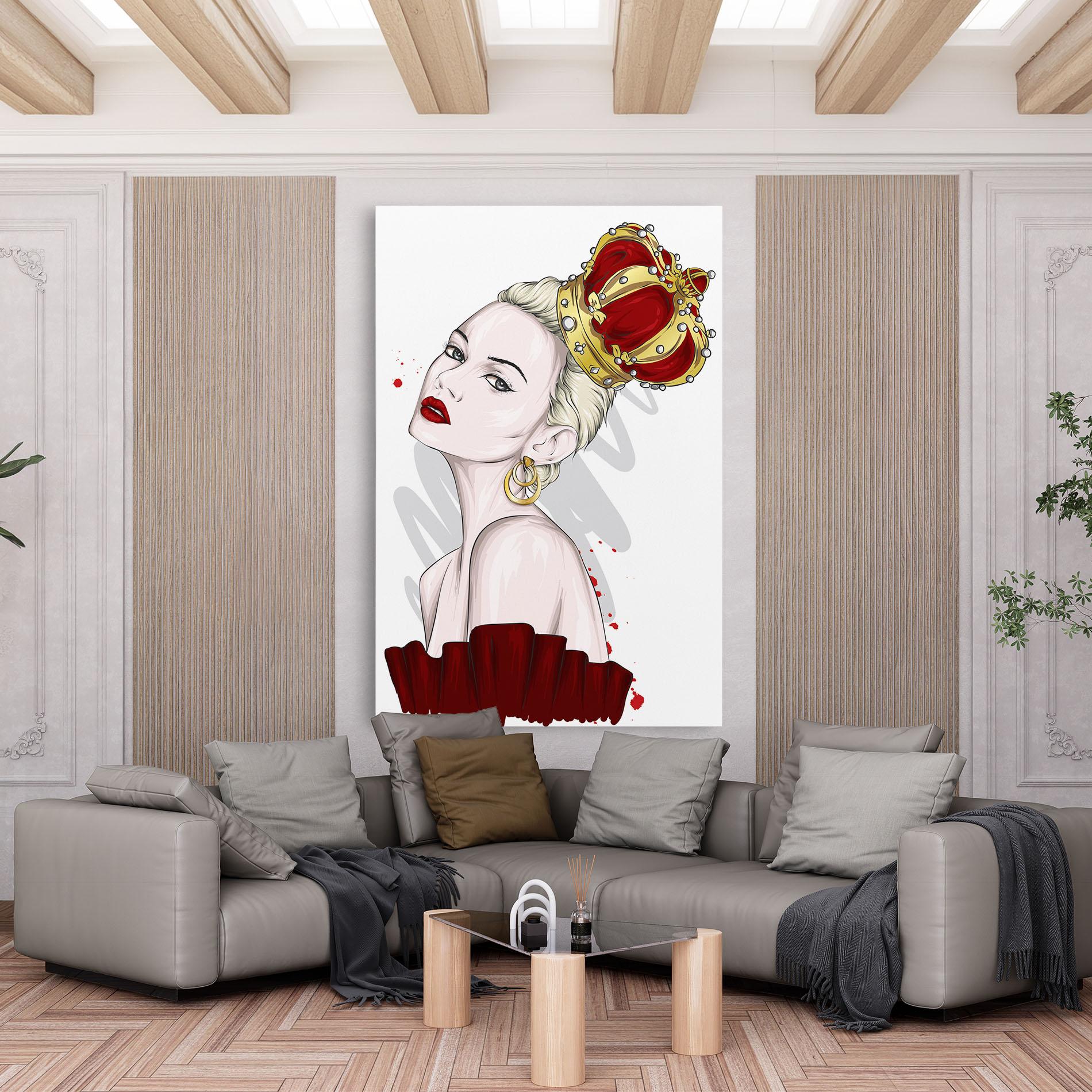 Tablou Canvas Big Red Crown mockup 6