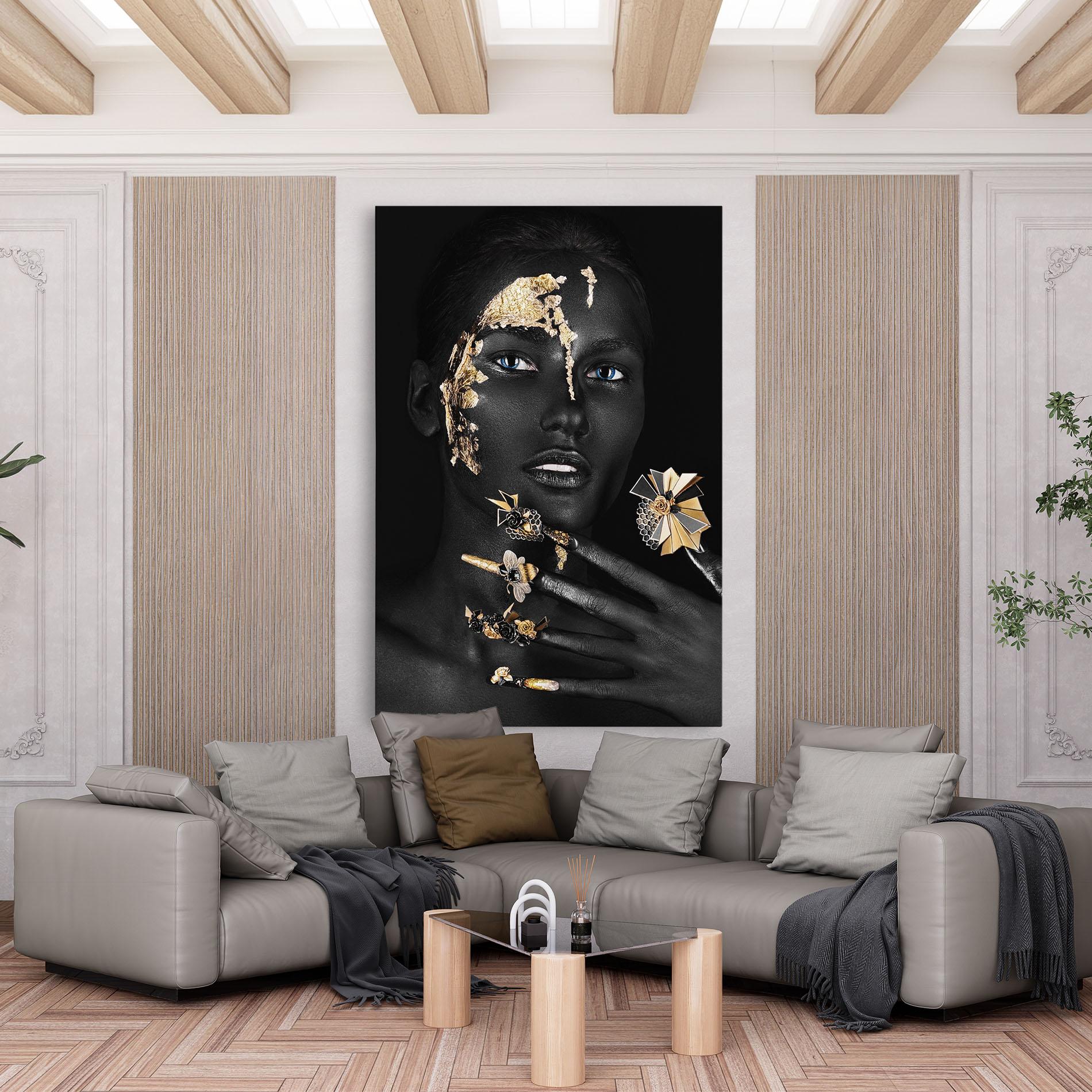Tablou Canvas Black Art Makeup mockup 6