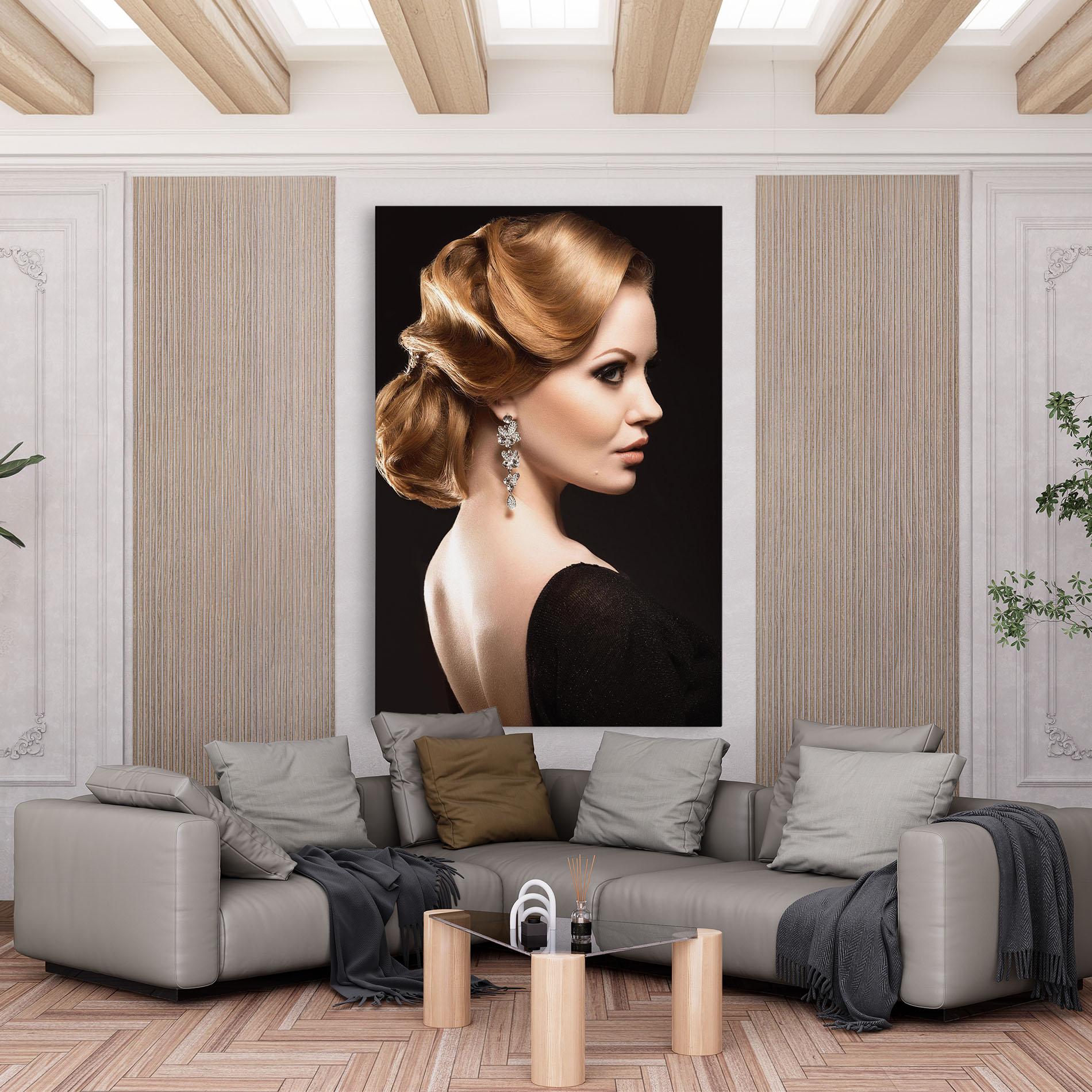 Tablou Canvas Elegant Earrings mockup 6