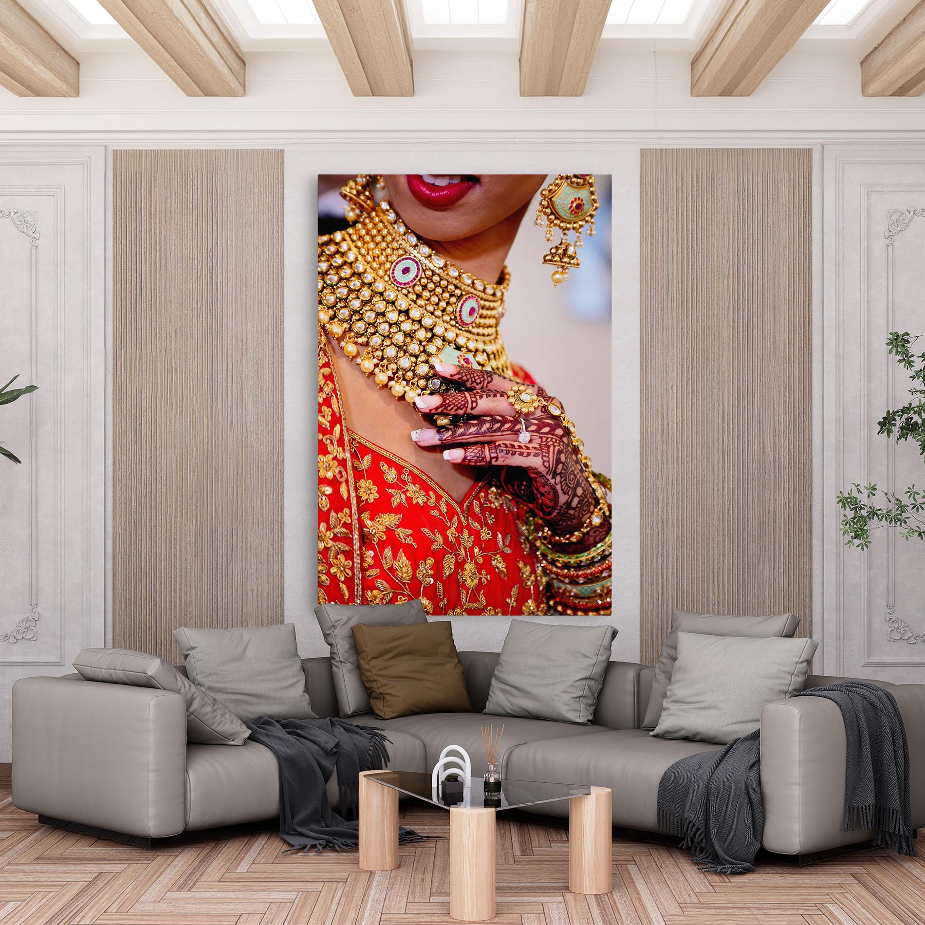 Tablou Canvas Gold Beautiful Jewelry mockup 6