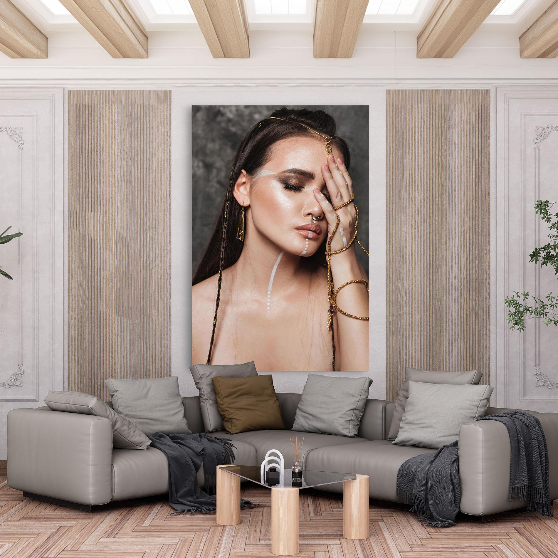 Tablou Canvas Gold Hand Accessory mockup 6