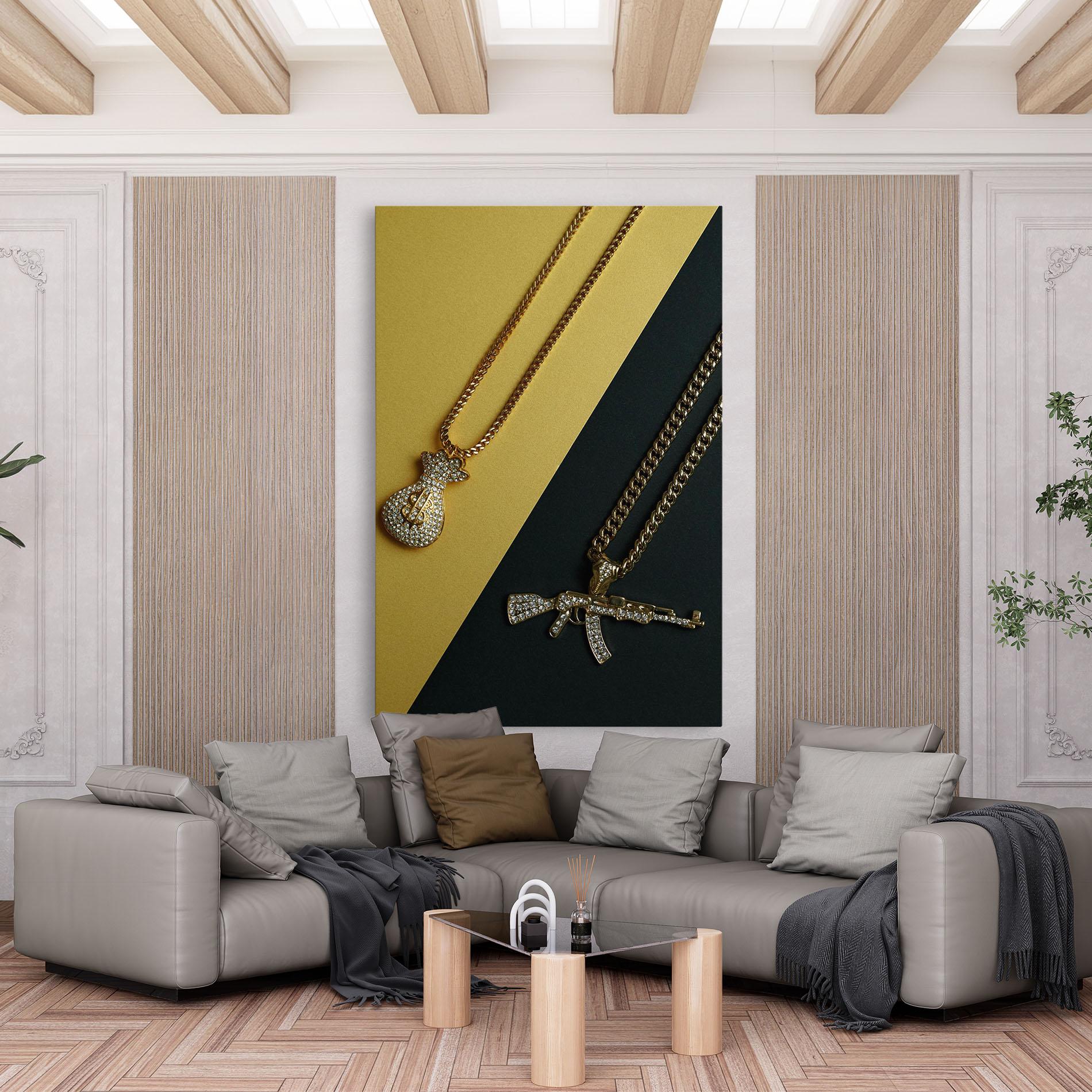 Tablou Canvas Gun Neckace mockup 6