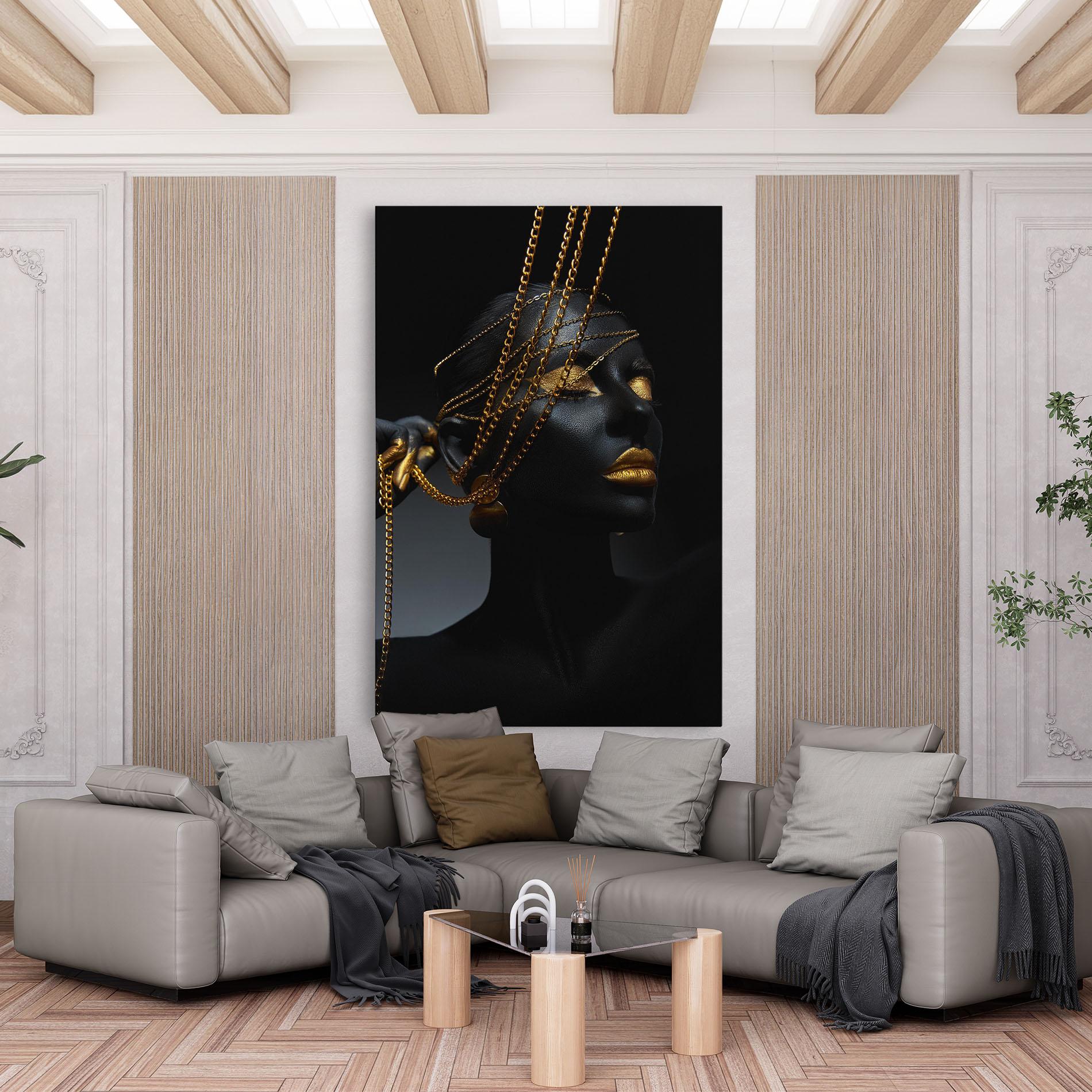 Tablou Canvas Pretty Gold Chain mockup 6