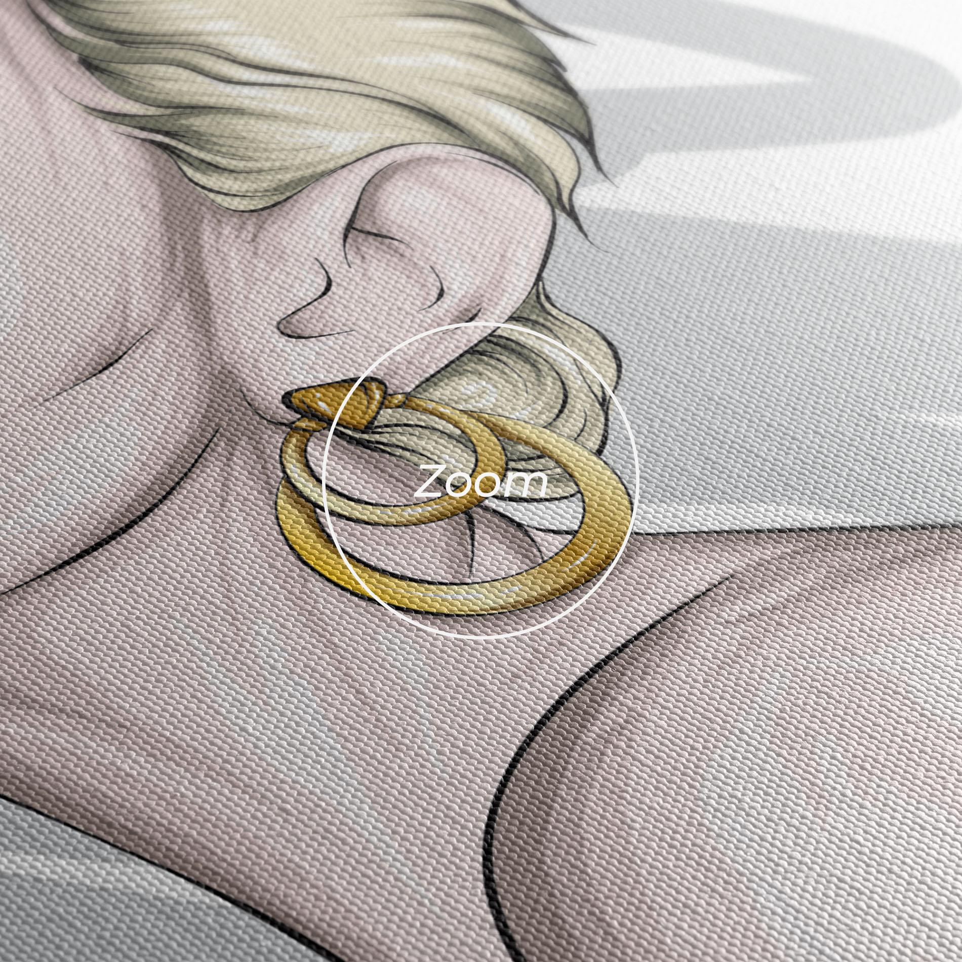 Tablou Canvas Big Red Crown mockup 3