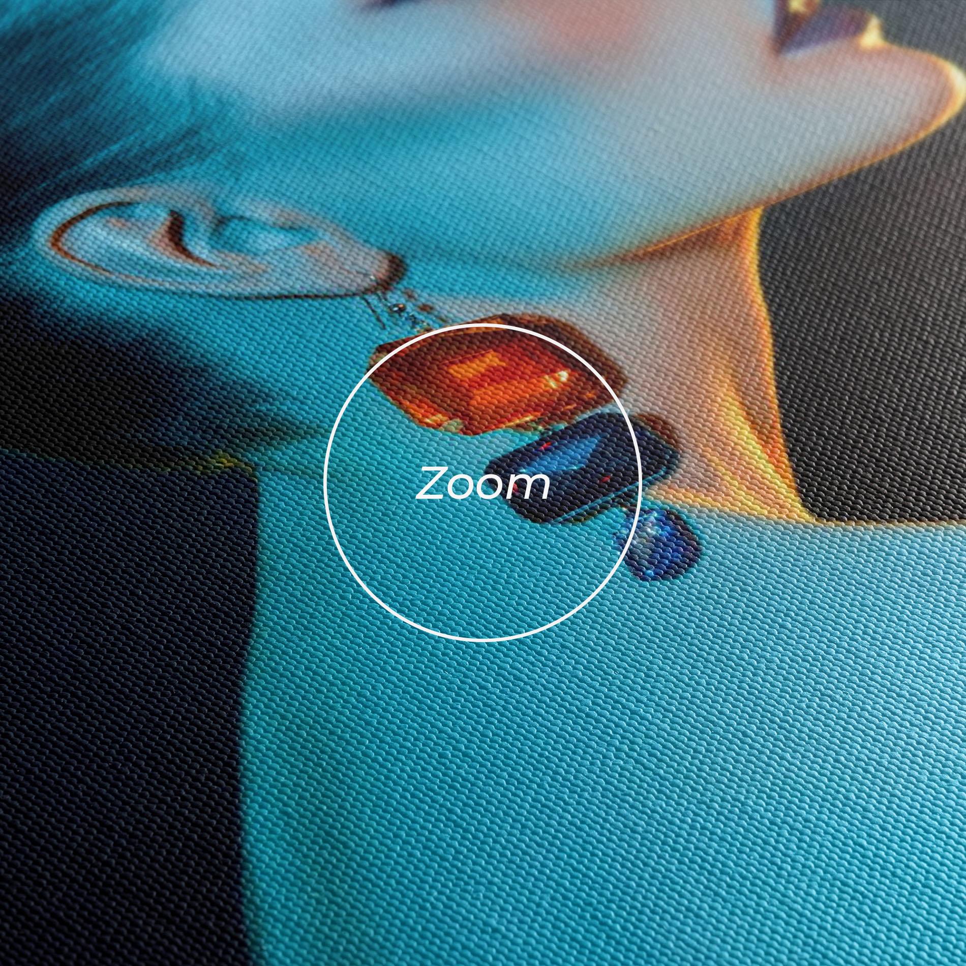 Tablou Canvas Blue Light Earring mockup 3